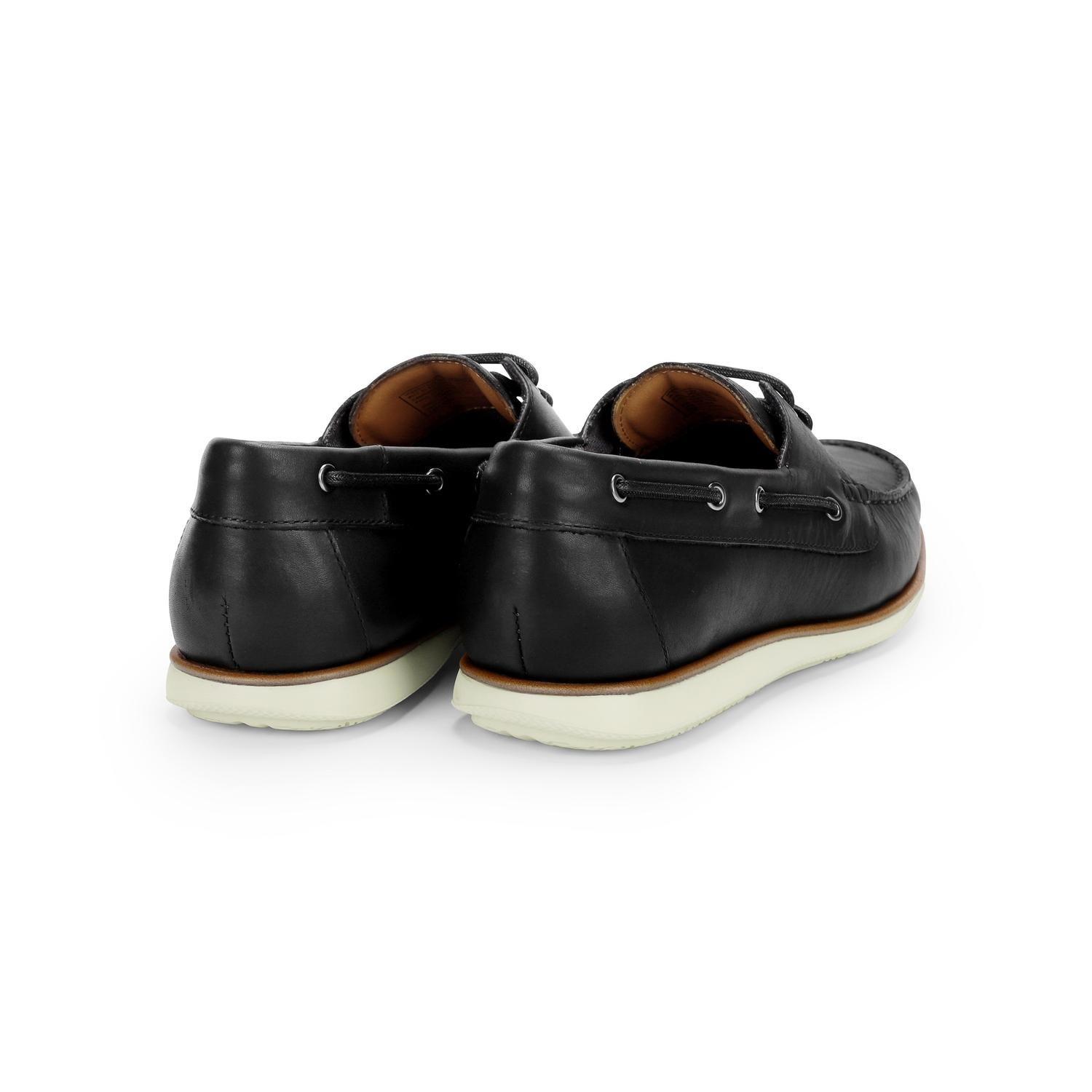Zapatos Náuticos Hombre X-Light Cuero Dockwalk-0-01 Negro-3