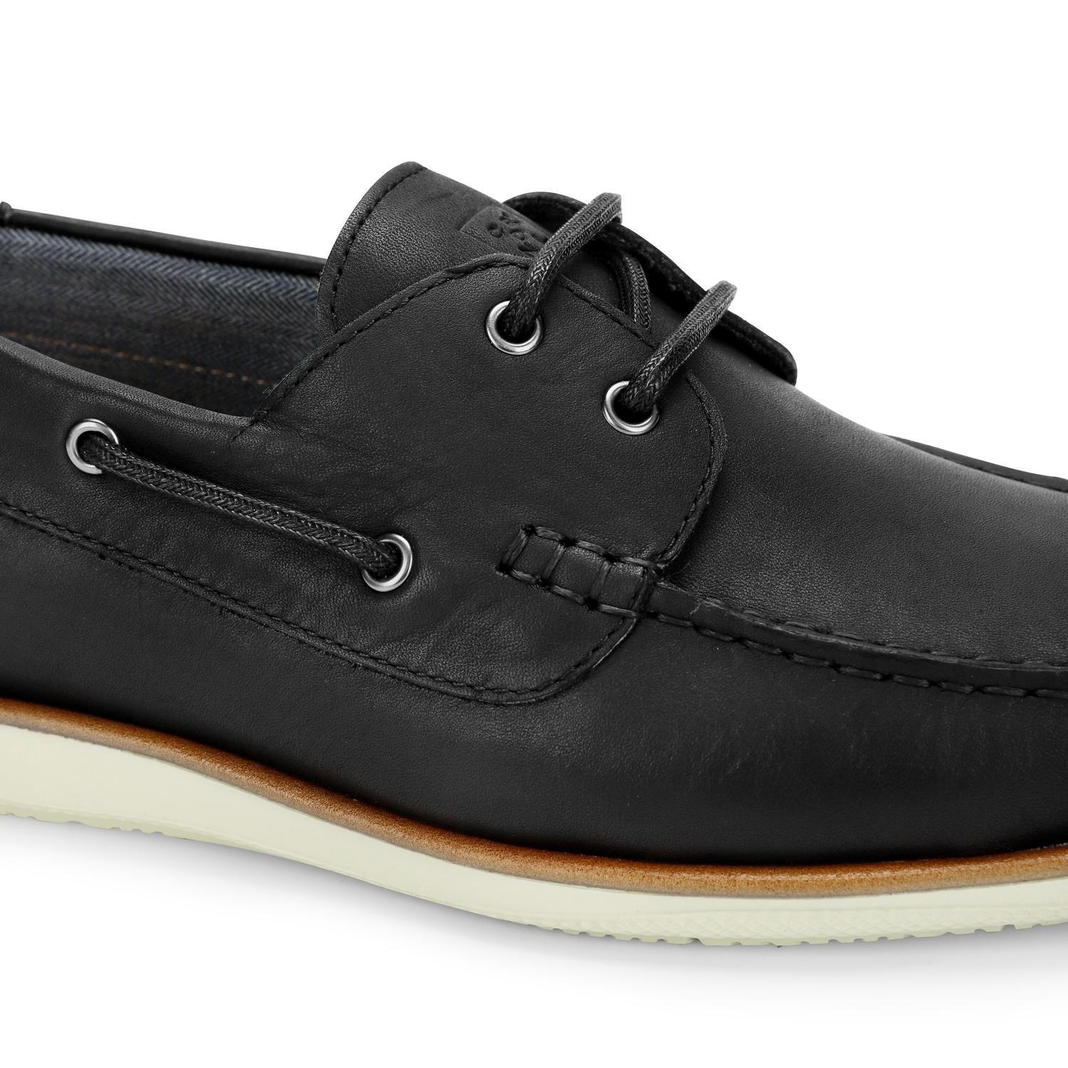 Zapatos Náuticos Hombre X-Light Cuero Dockwalk-0-01 Negro-4