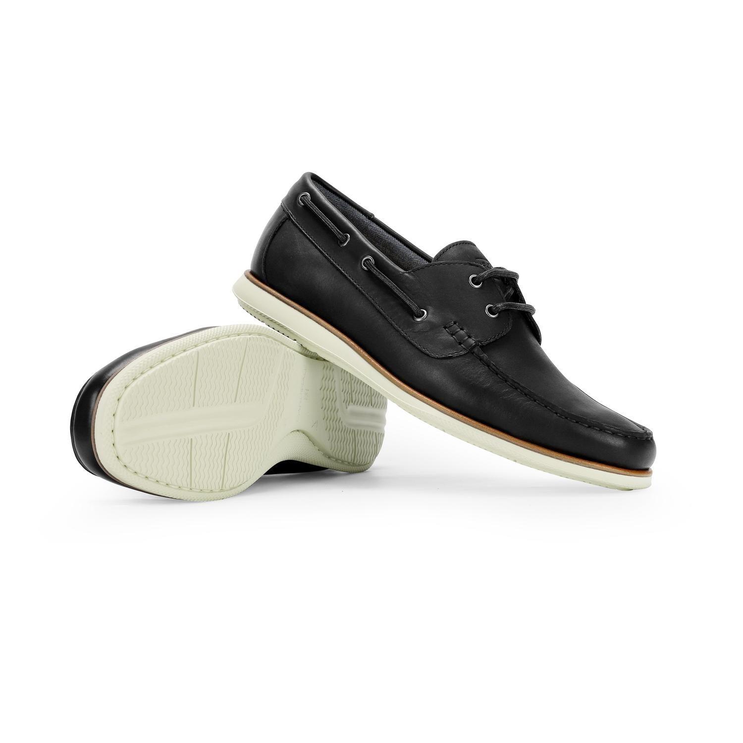 Zapatos Náuticos Hombre X-Light Cuero Dockwalk-0-01 Negro-5