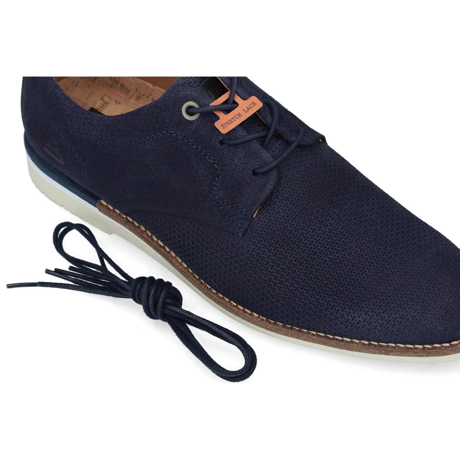 Zapatos Hombre Cuero Cordones Elasticados Umag-0-05 Azul Bullboxer-3