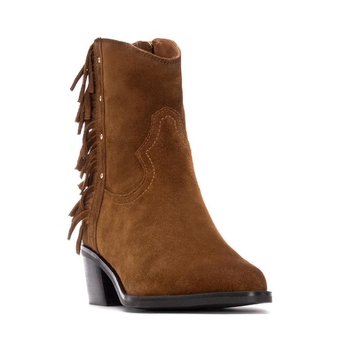 Botines Cuero Mujer Rossella-6-63 Beige Carmela-0