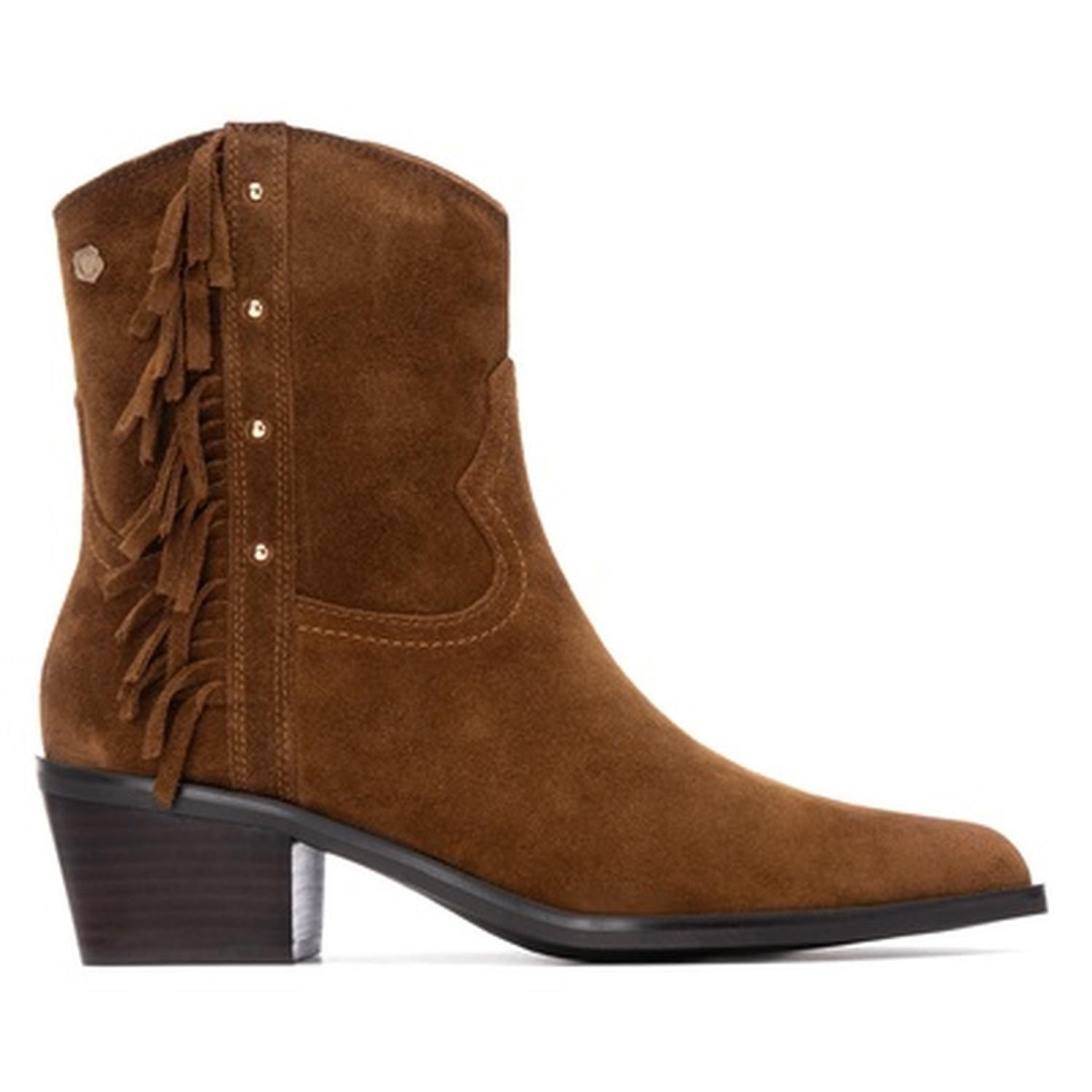 Botines Cuero Mujer Rossella-6-63 Beige Carmela-1