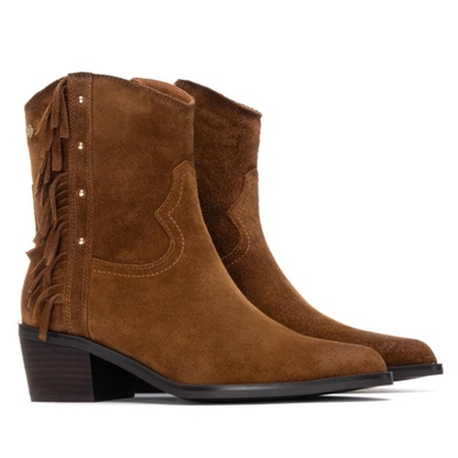 Botines Cuero Mujer Rossella-6-63 Beige Carmela-4