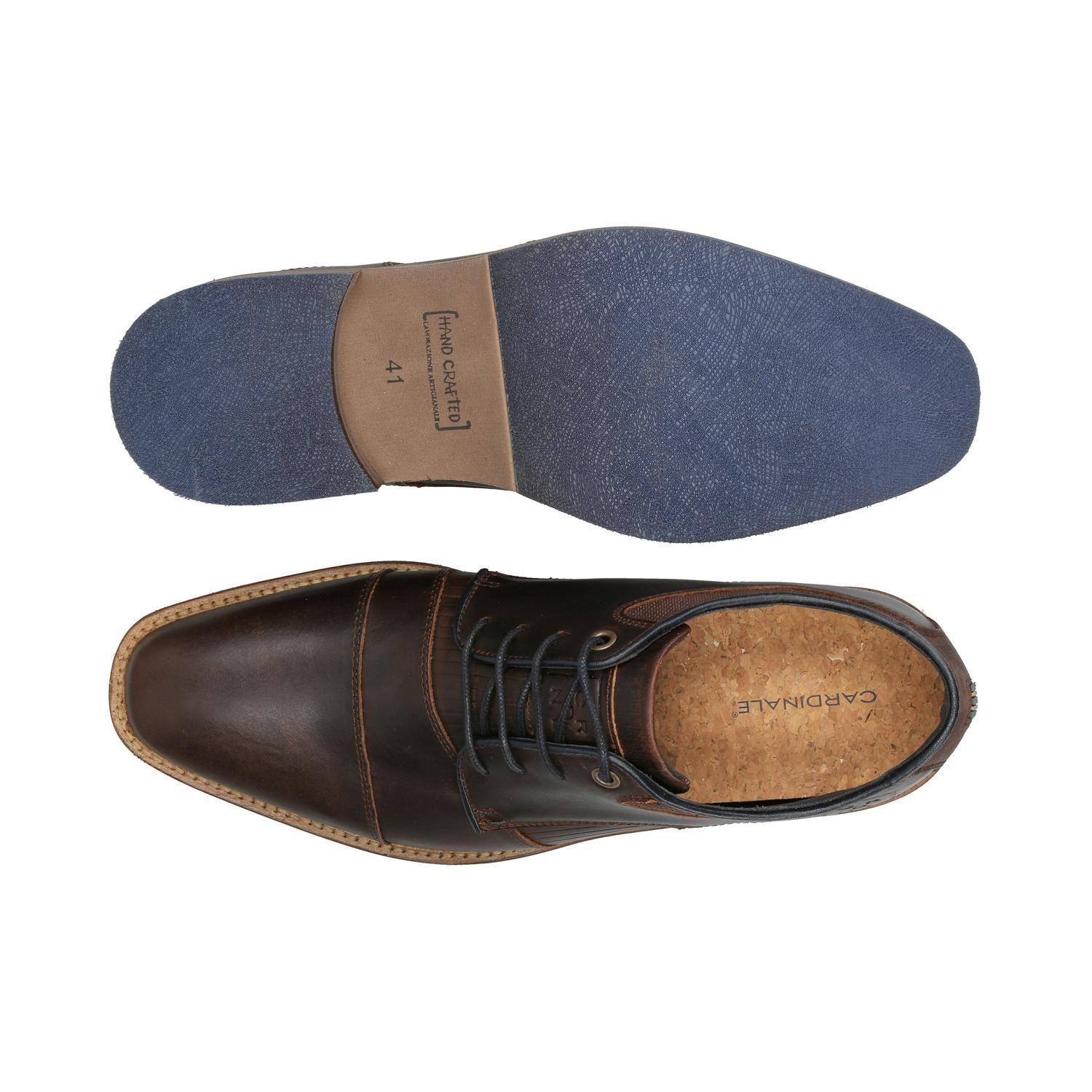 ZAPATOS HOMBRE CUERO KABOOM-0-84 CAFÉ-2