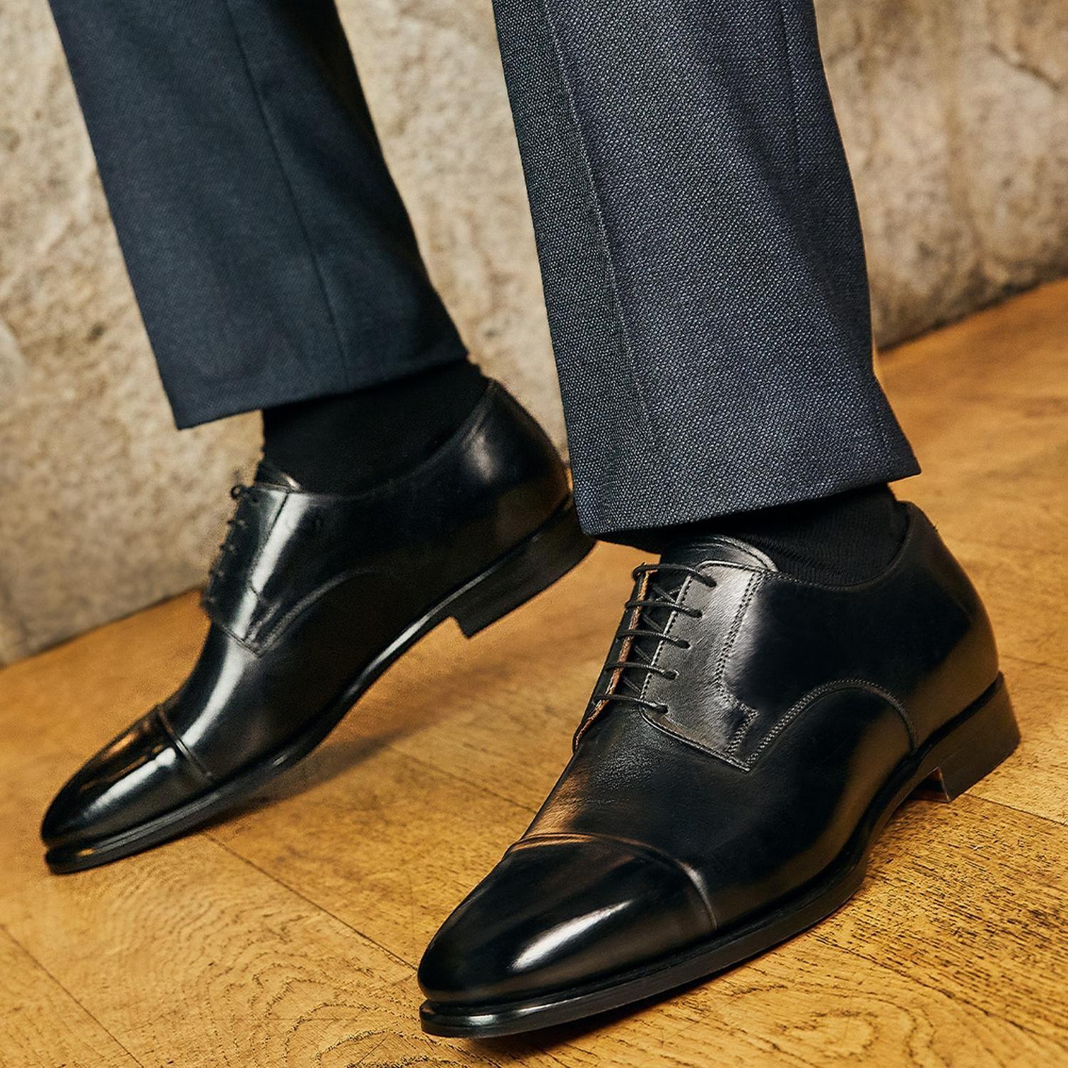 Zapatos Formales Hombre Suela Cuero Magno Bigli-0-01 Negro-3