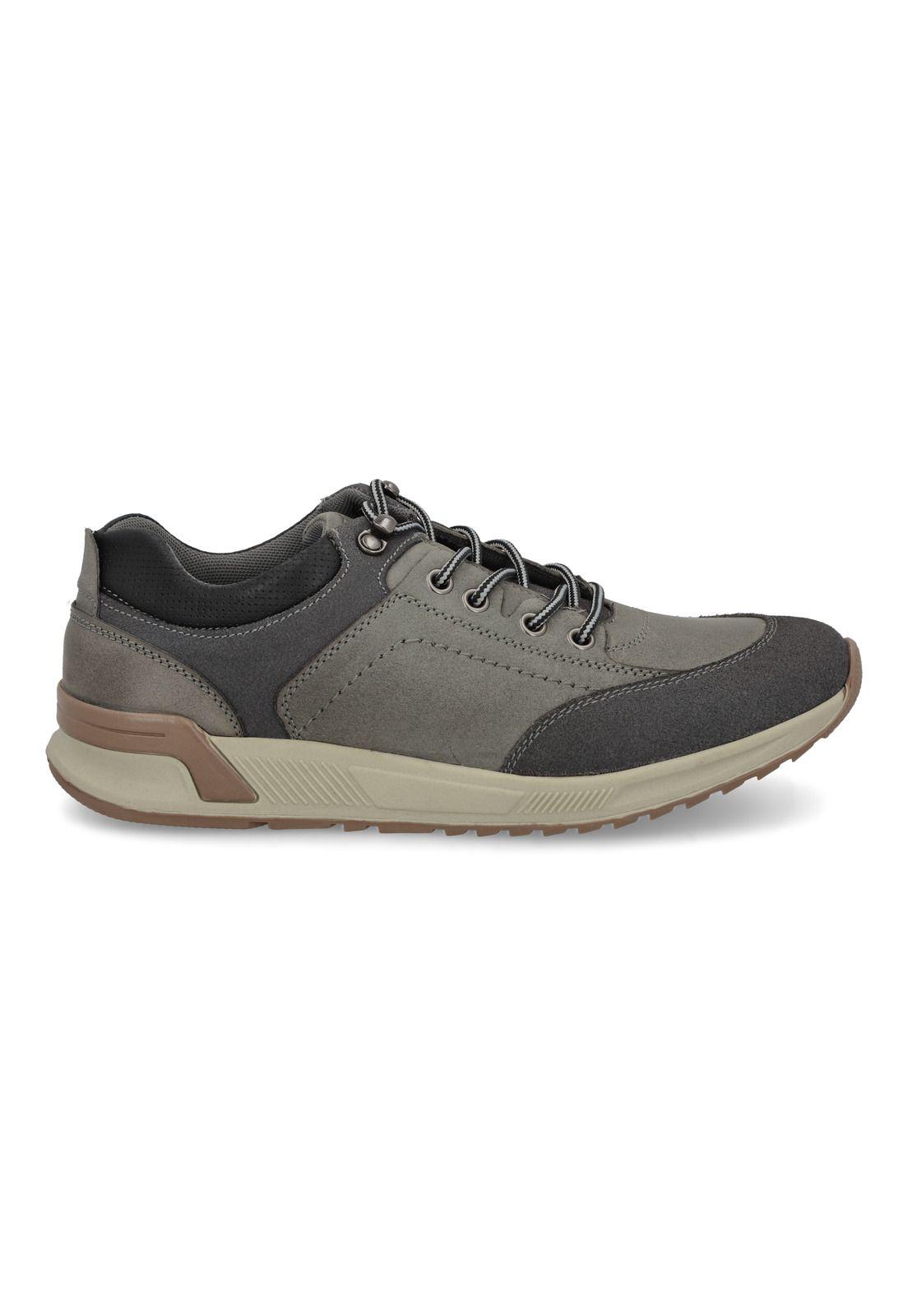 Zapatillas Cuero Varenna-0-73 Gris-1