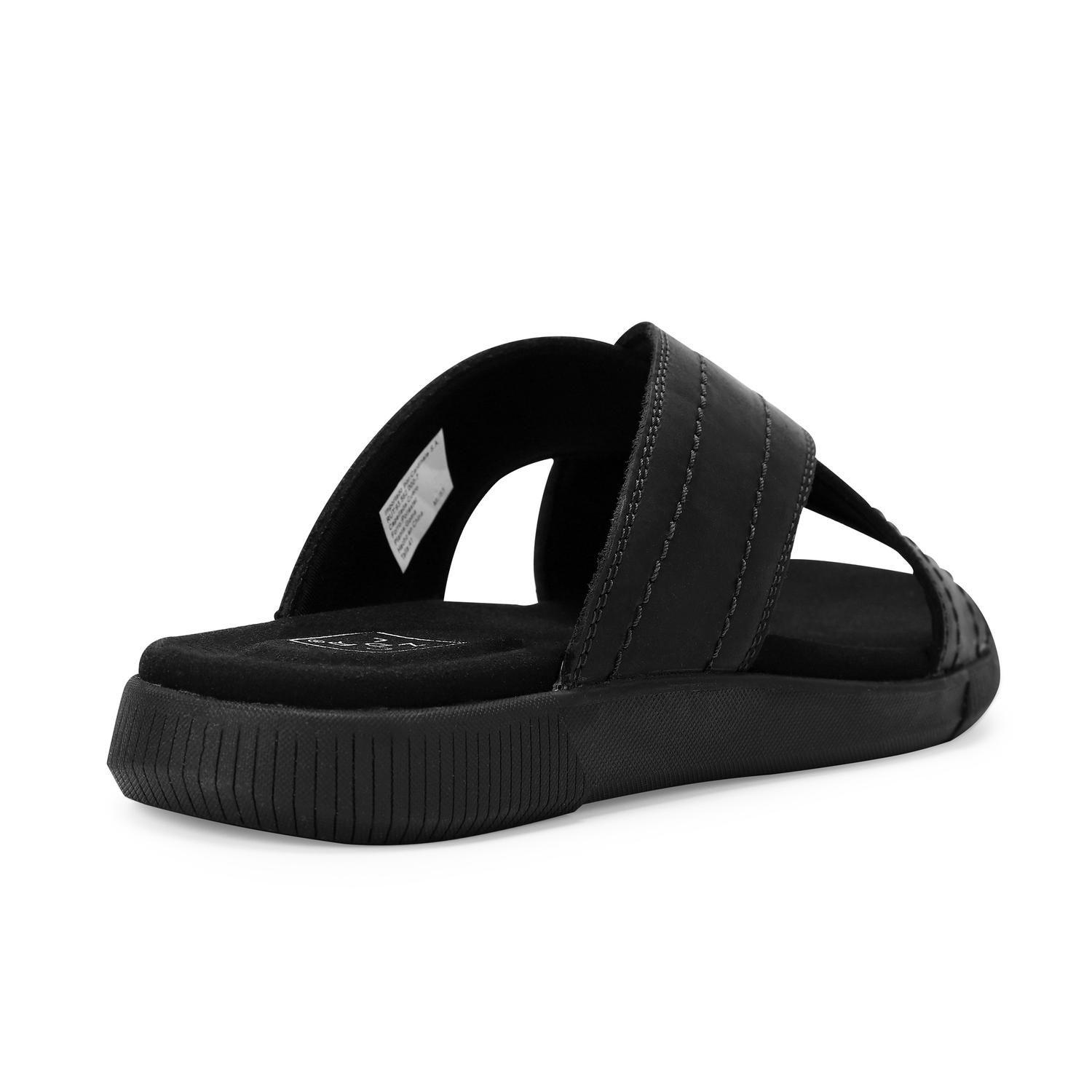SANDALIAS HOMBRE CRUZADAS DE CUERO HAKUNA-9-05 NEGRO-3