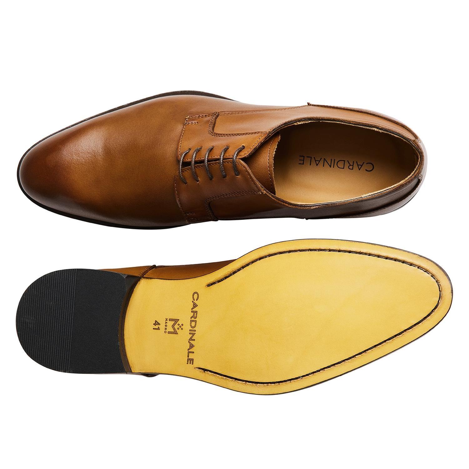 Zapatos Formales Hombre Suela Cuero Magno Montenapoleone-0-10 Brandy-2