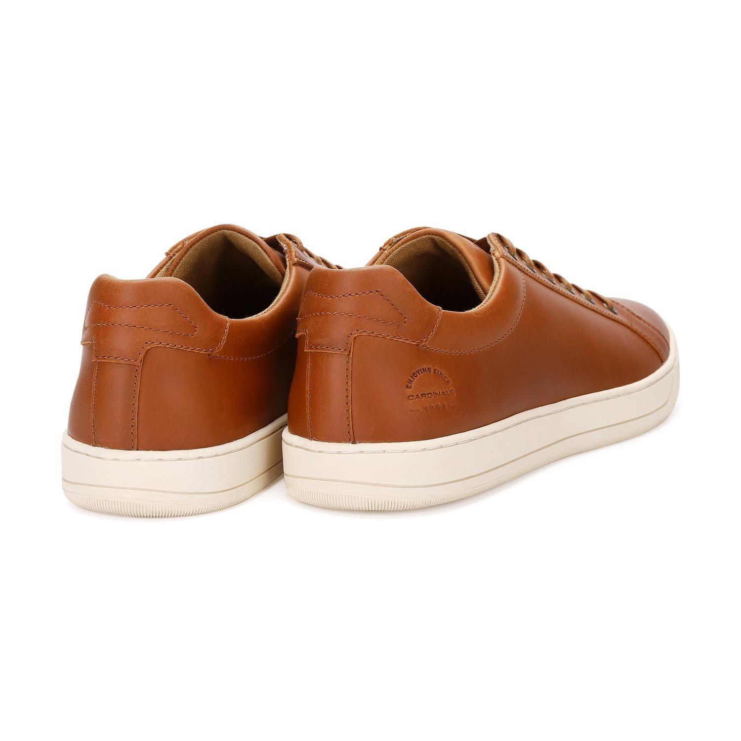 ZAPATILLAS HOMBRE CORDONES CUERO CHESS-0-07 BRANDY-4