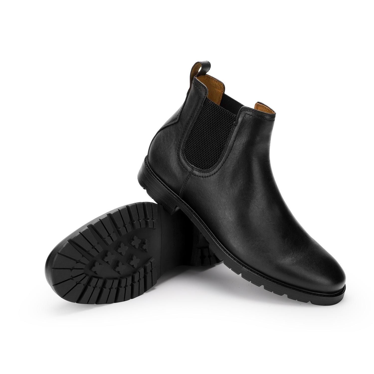 BOTINES HOMBRE CUERO HARROW-6-04 NEGRO-5