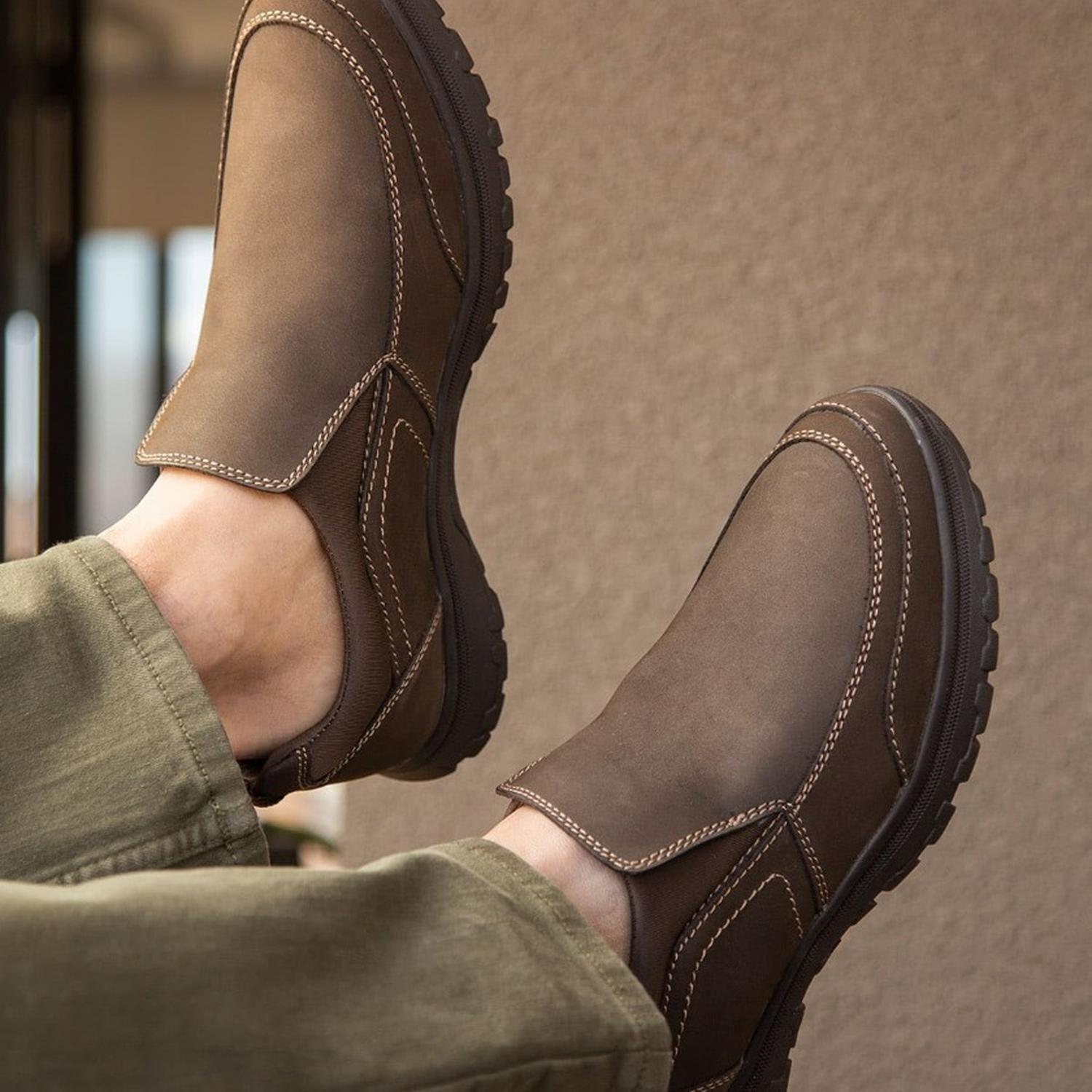 Zapatillas Slip-On Hombre Cuero Forest-3-30-Cafe1 Cardinale-4