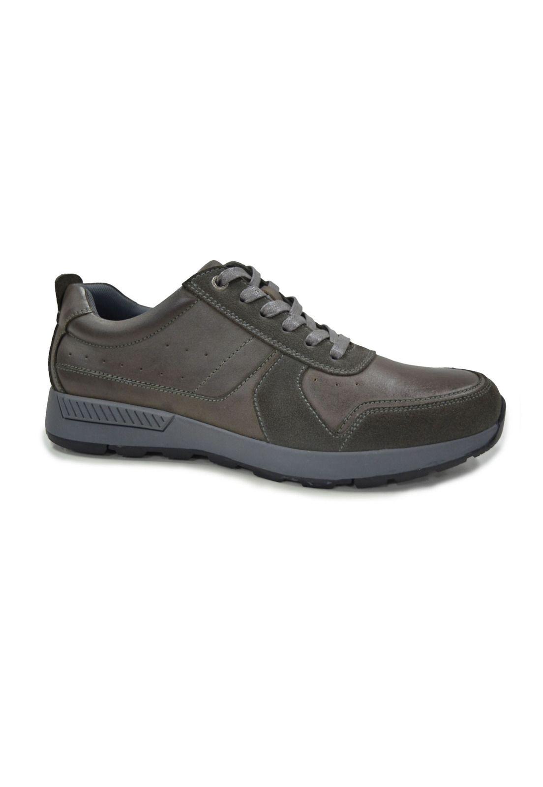 Zapatillas Hombre Cuero Rhyl-0-28 Gris Cardinale-0