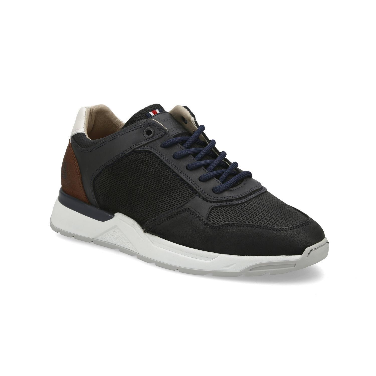 BULLBOXER ZAPATILLAS HOMBRE CUERO Y TEXTIL OMIS-0-73 AZUL-0