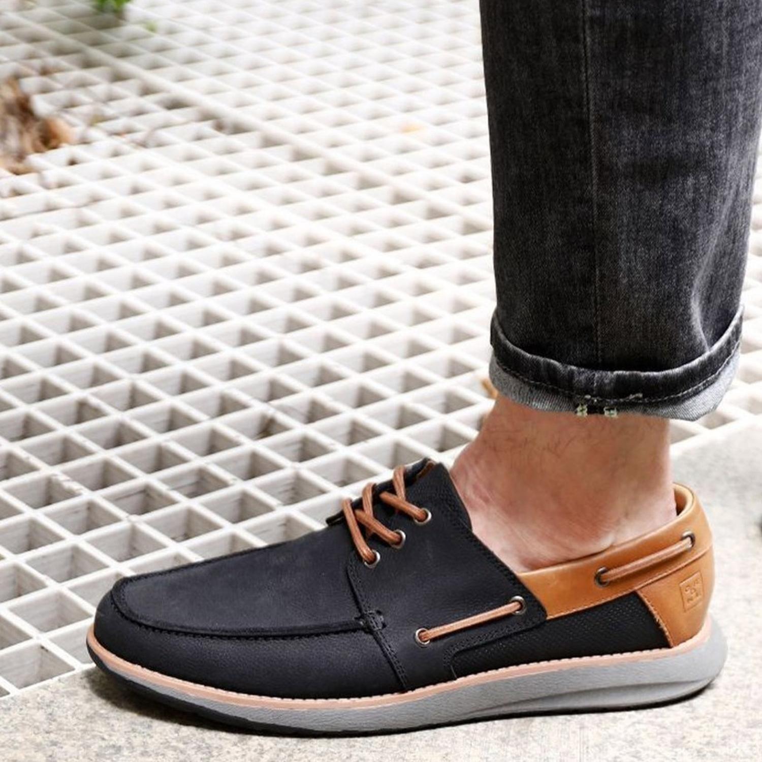 Zapatos Hombre Cuero Reston-0-04 Negro Cardinale-3