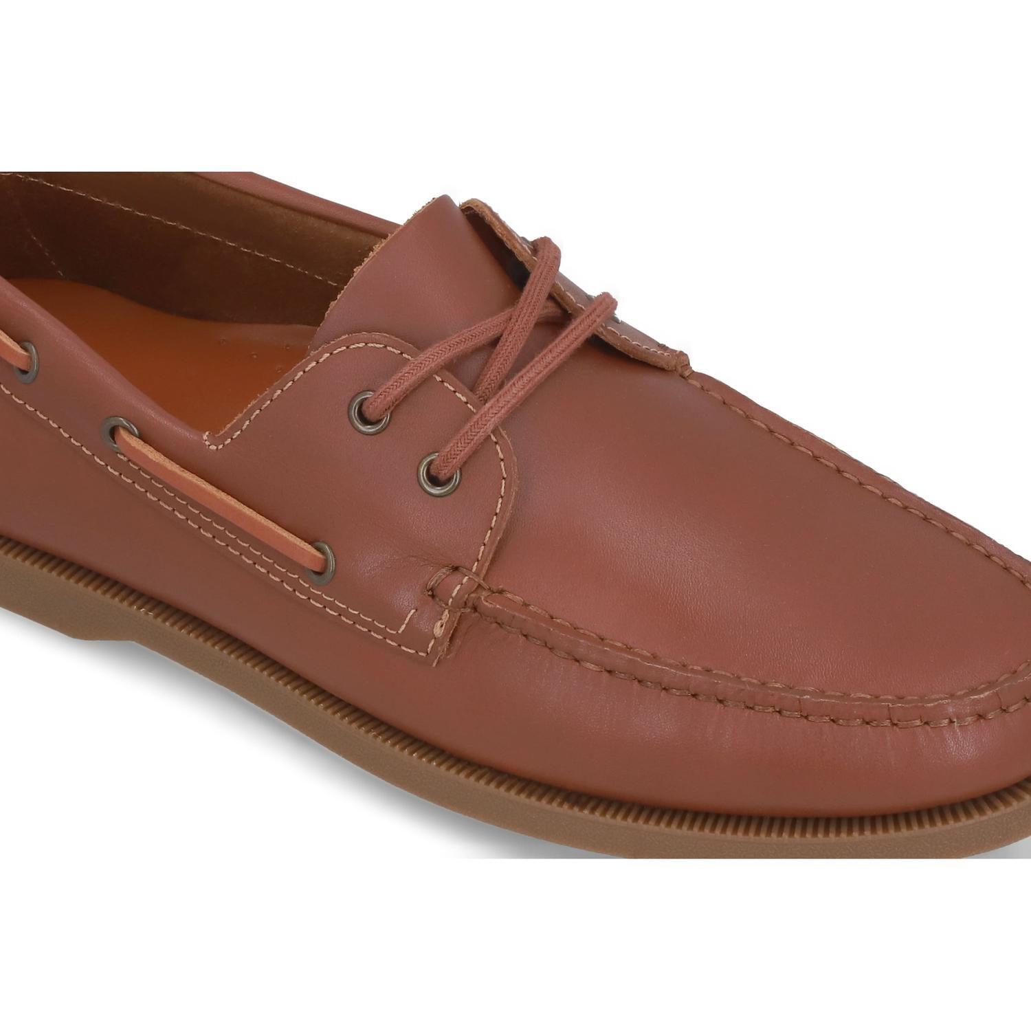 Zapatos Mocasín Náutico Hombre Cuero Dockside-0-05 Brandy-3