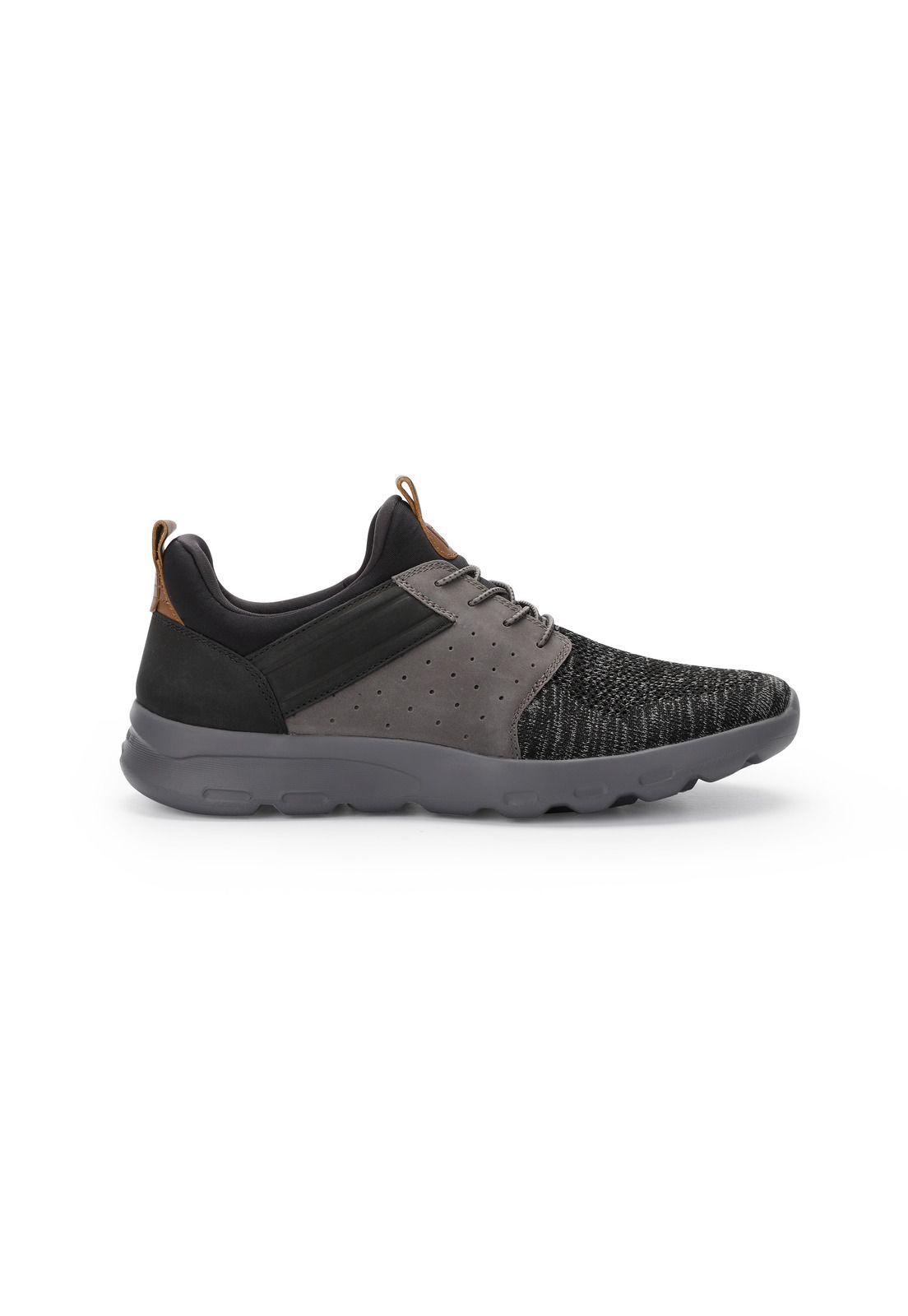 Zapatillas Cuero Y Textil Walker-0-32 Gris-0