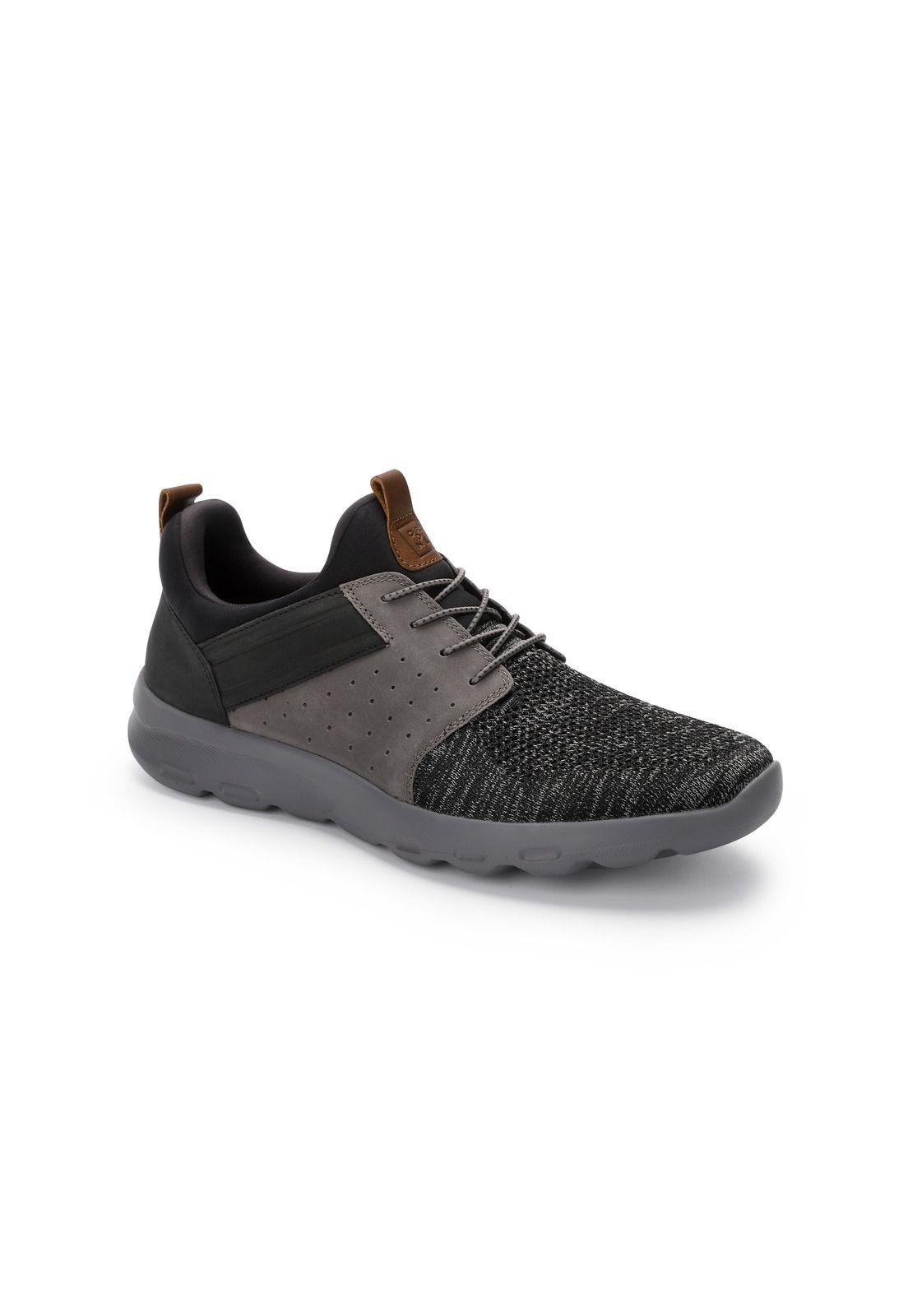 Zapatillas Cuero Y Textil Walker-0-32 Gris-1