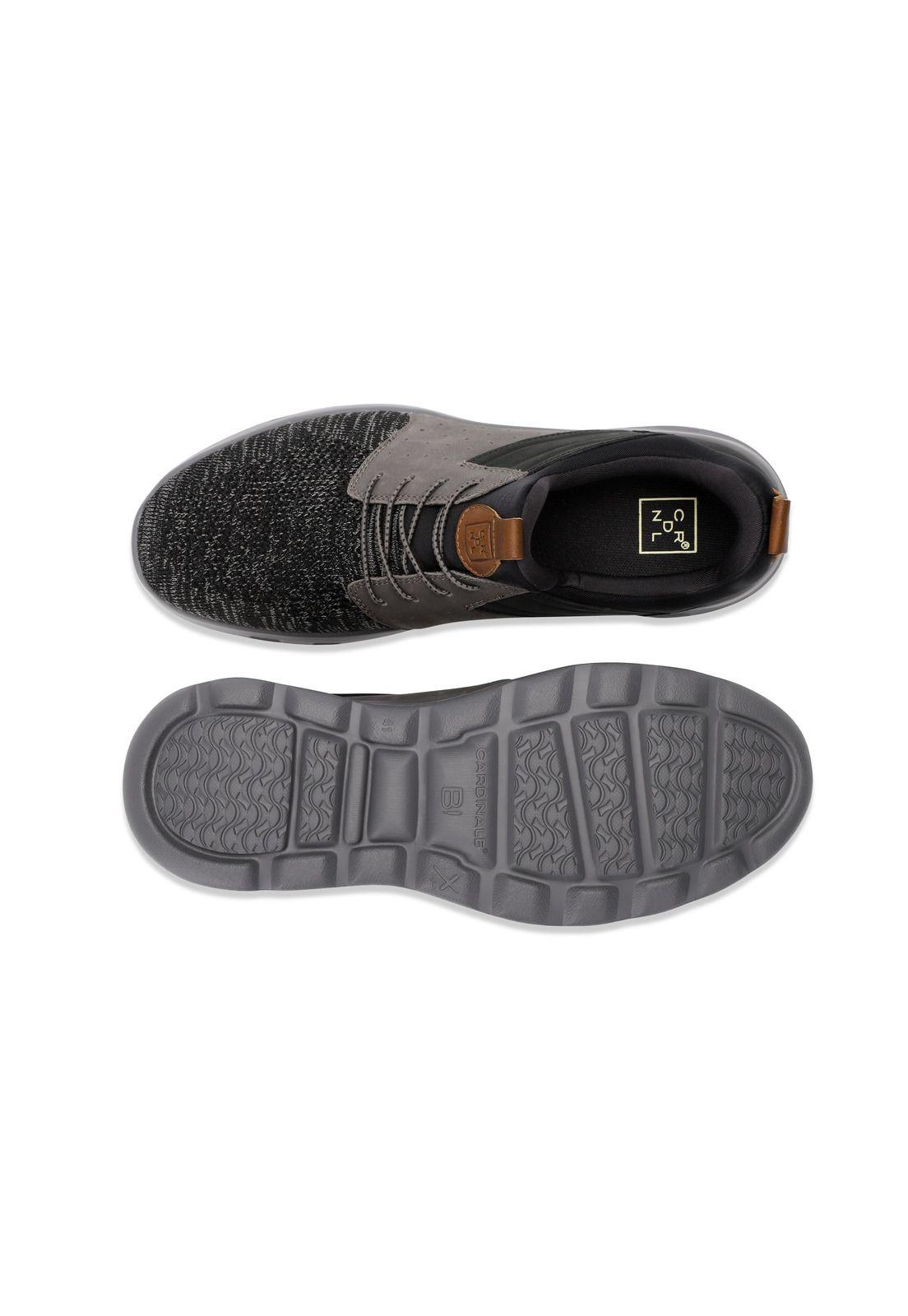 Zapatillas Cuero Y Textil Walker-0-32 Gris-2