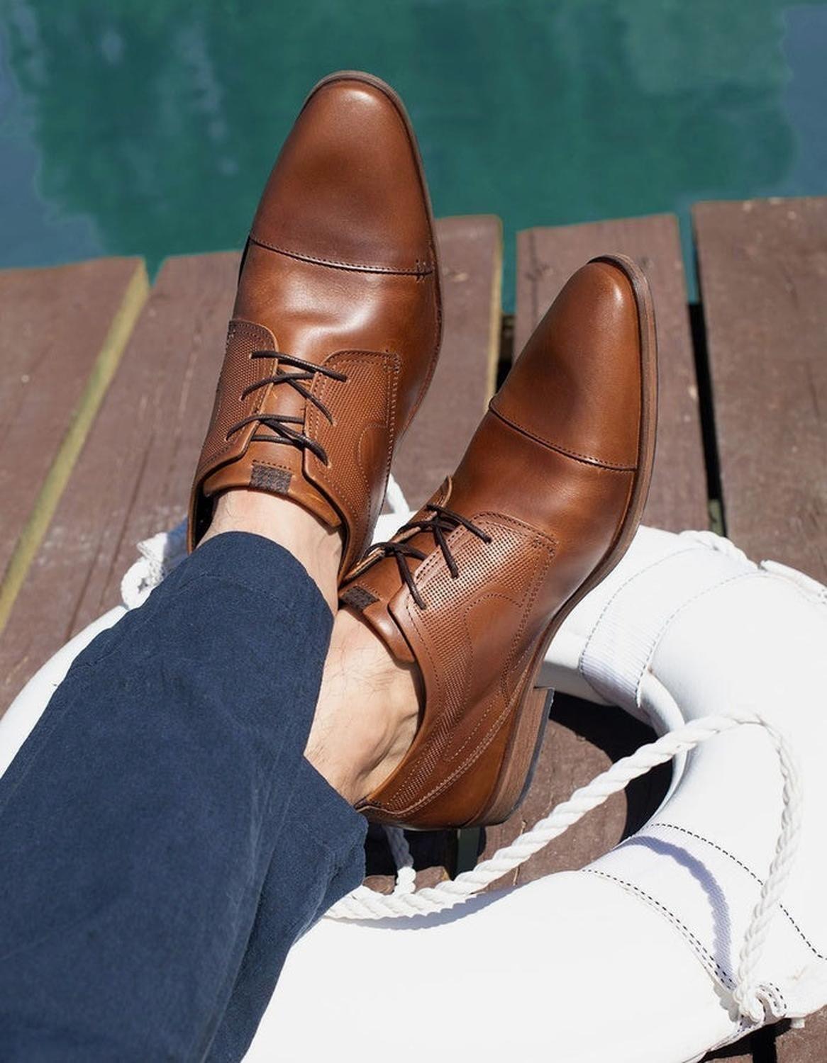 Zapatos Hombre Cuero Marolles-0-08 Brandy Cardinale-0