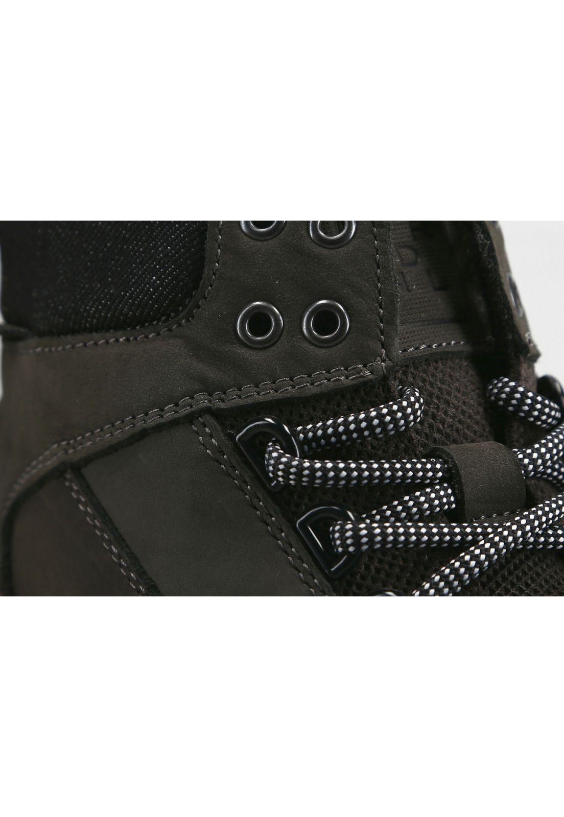 Zapatillas Cuero Caña Alta Bonne-6-20 Gris-4