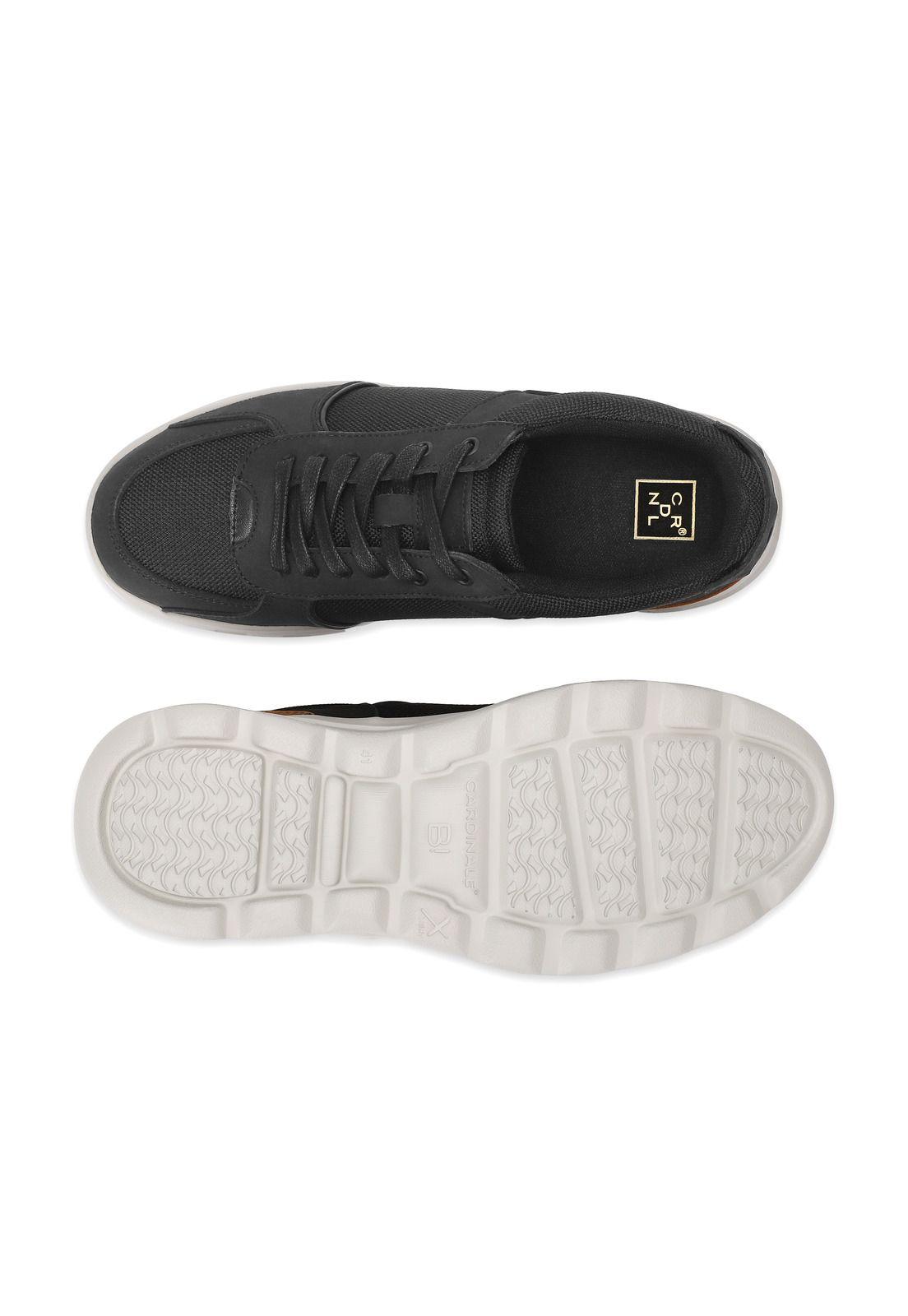 Zapatillas Cuero Y Textil Walker-0-17 Negro-2