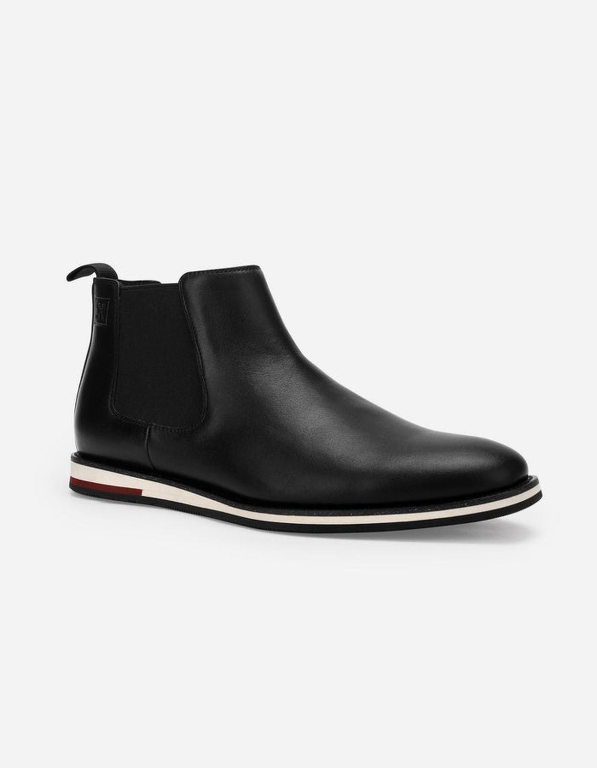 Botines Hombre Chelsea Cuero Shelford-6-01 Negro Cardinale-0