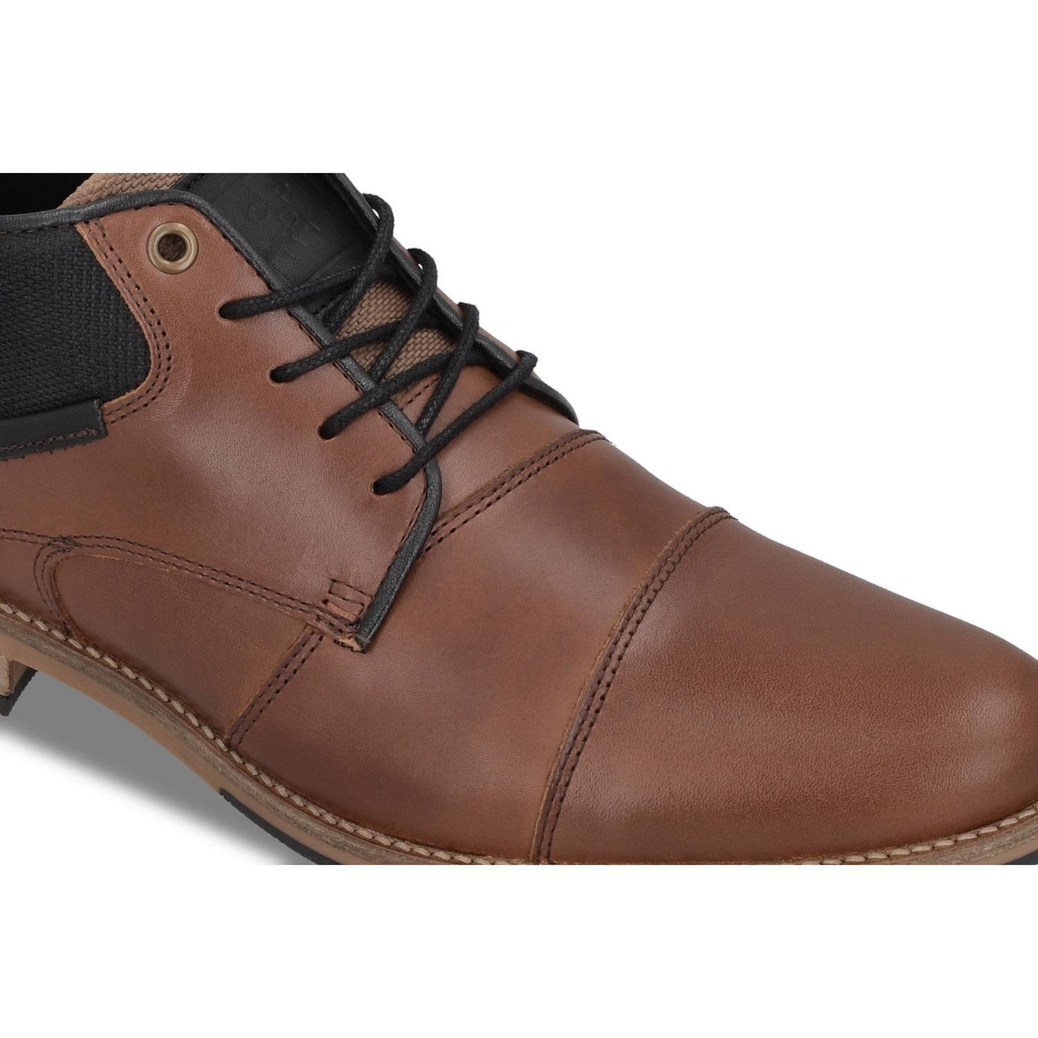 Botines Formal Casual Hombre Cuero Thoren-6-24 Brandy-3