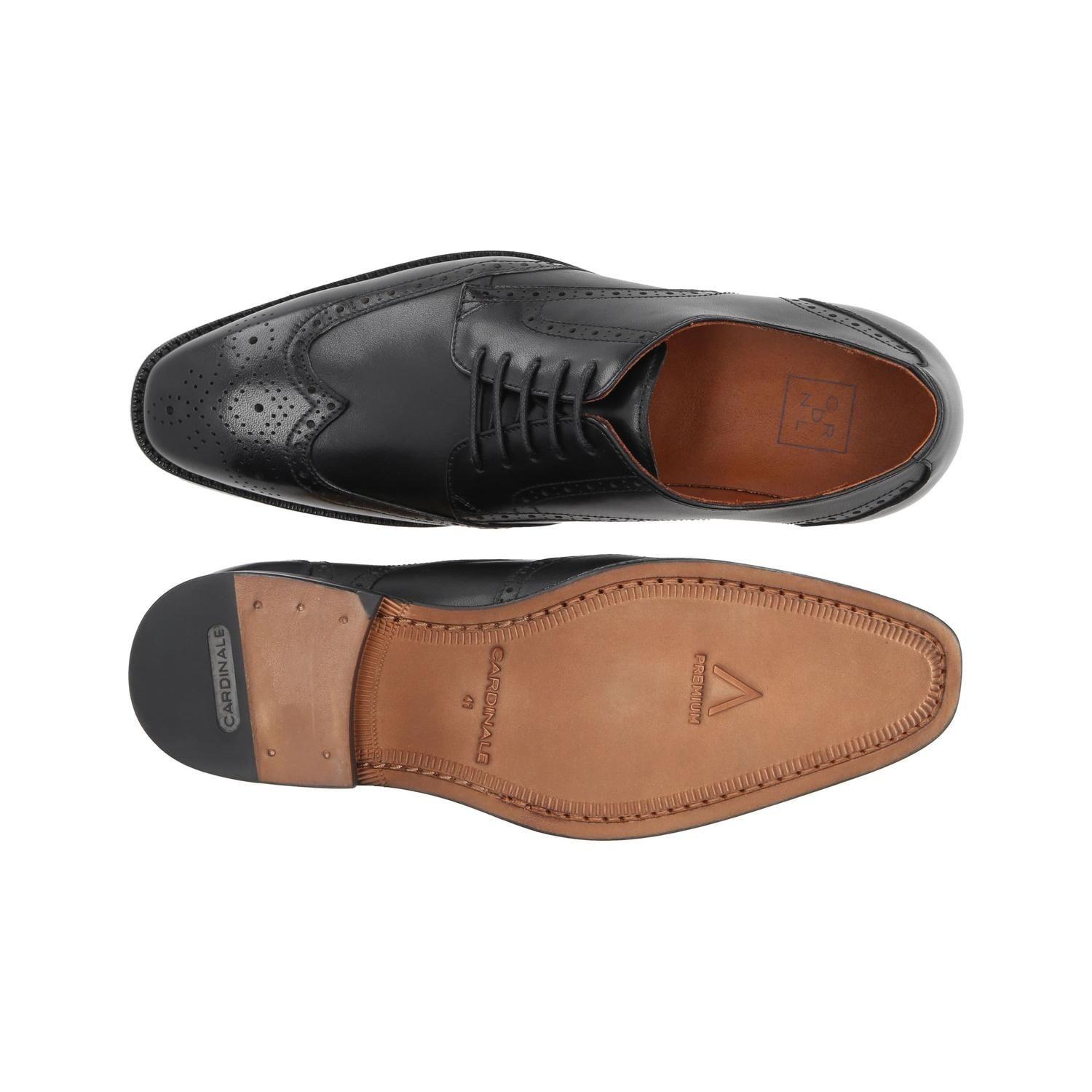 ZAPATOS HOMBRE SUELA CUERO DOMMER-0-06 NEGRO-2