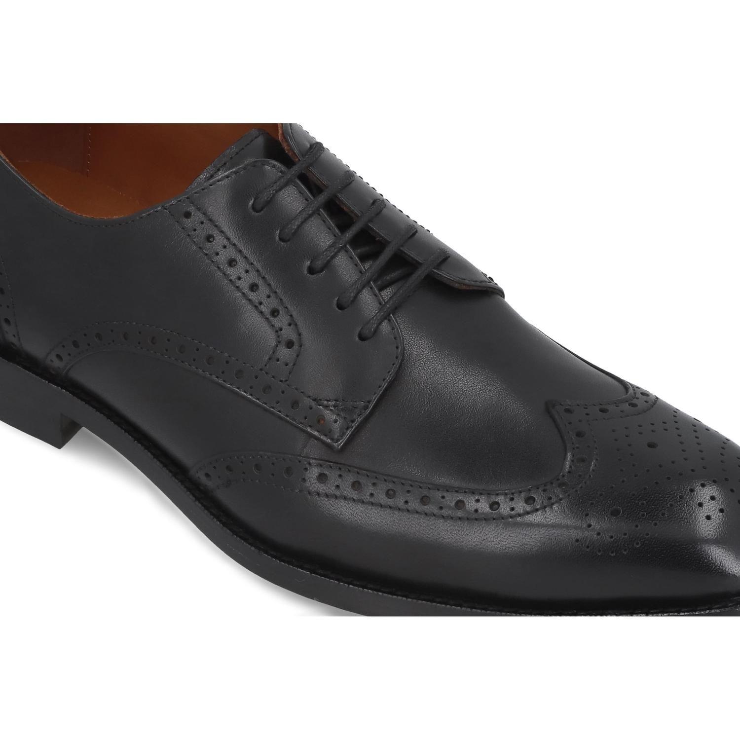 ZAPATOS HOMBRE SUELA CUERO DOMMER-0-06 NEGRO-3