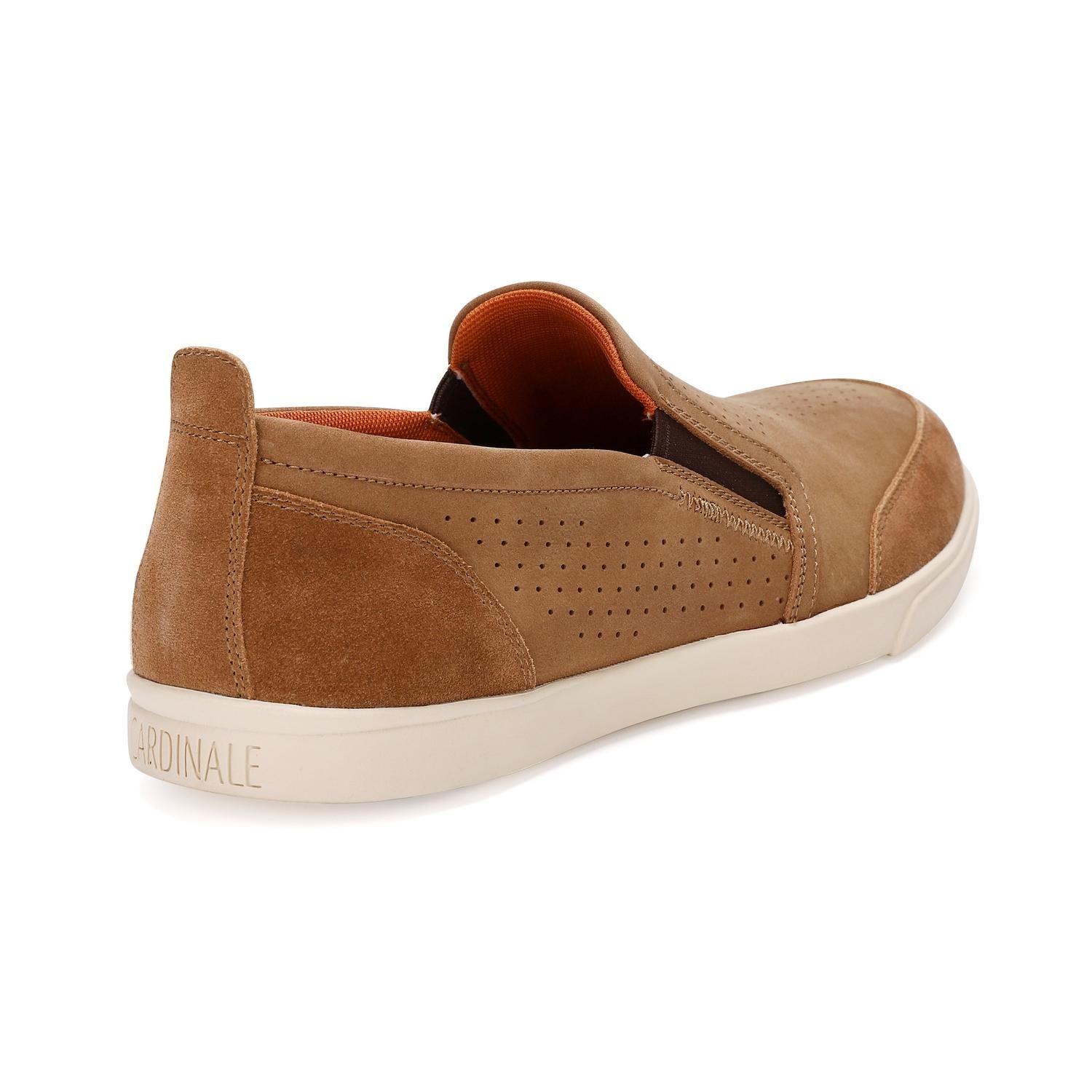 ZAPATOS HOMBRE SLIP-ON CUERO GROMMET-3-13 BEIGE-2