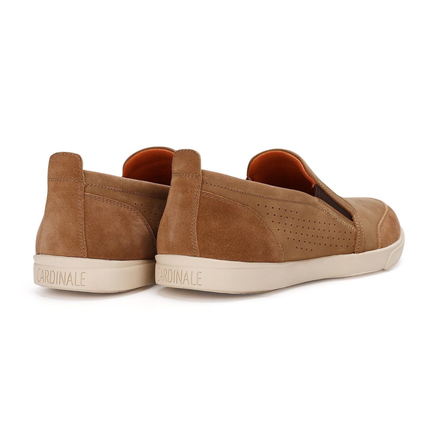 ZAPATOS HOMBRE SLIP-ON CUERO GROMMET-3-13 BEIGE-3
