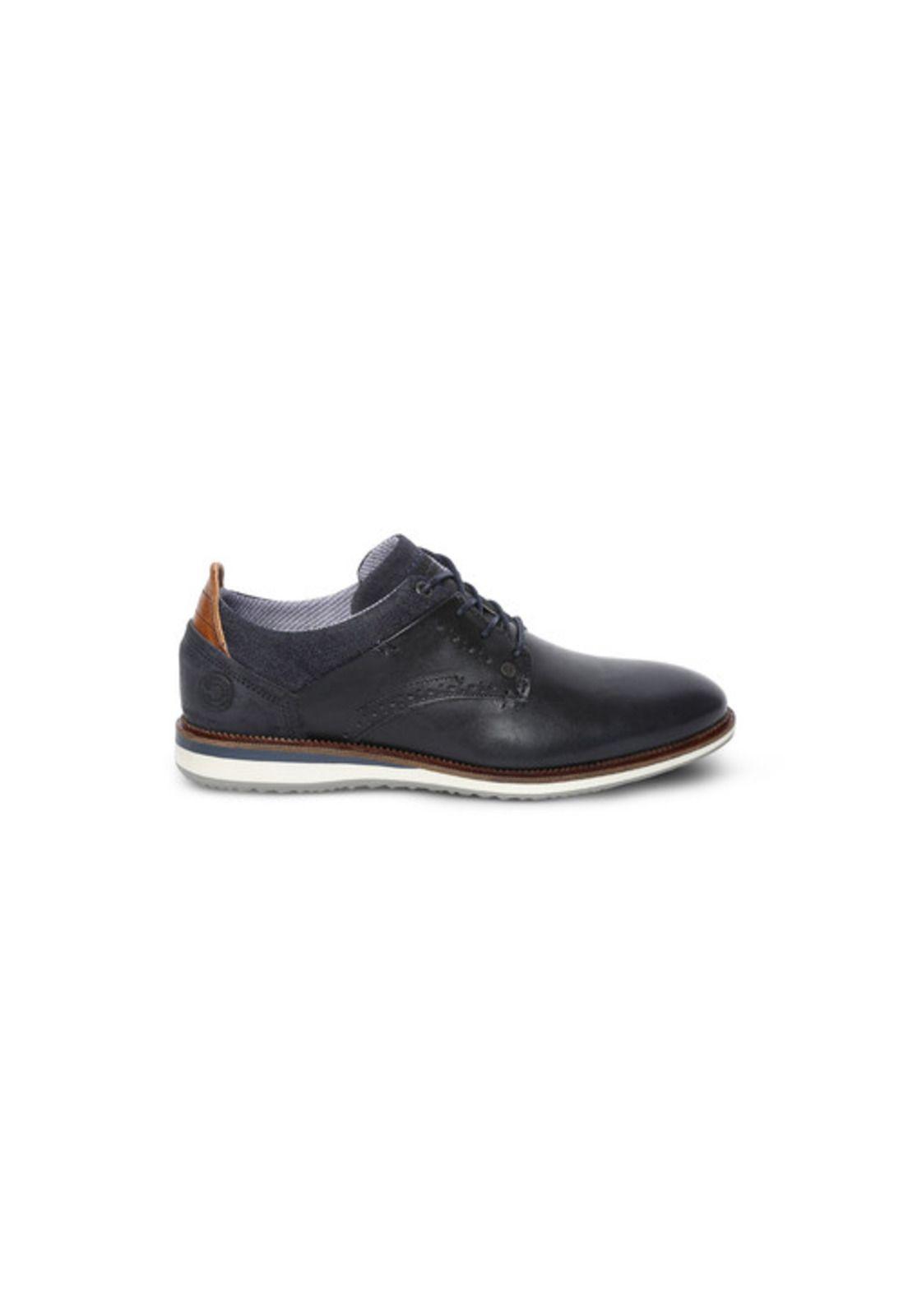 Zapatos de Cuero Hombre Dartry-0-64-Azul A-1