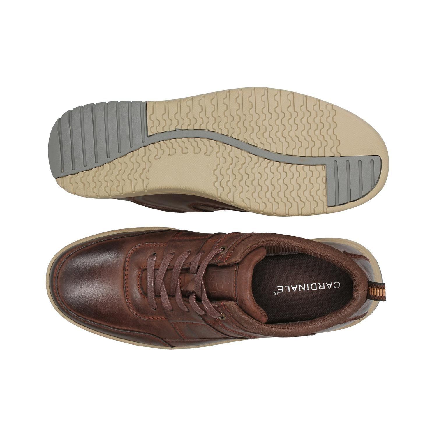 Zapatillas Hombre Cordones Cuero Tulsa-0-77 Café Cardinale-2