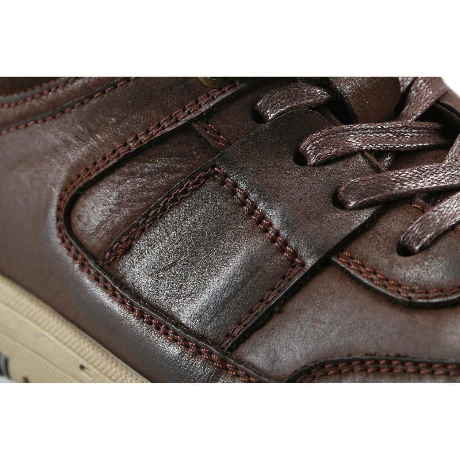Zapatillas Hombre Cordones Cuero Tulsa-0-77 Café Cardinale-5