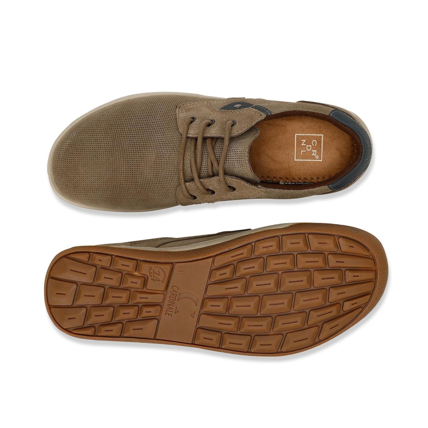 Zapatos Hombre Cordones Cuero Arno-0-11 Taupé Cardinale-2