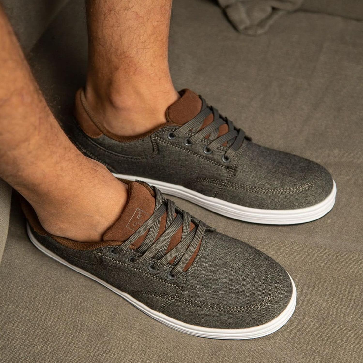 Zapatillas Hombre Textil Lander-0-23-Gris B-3