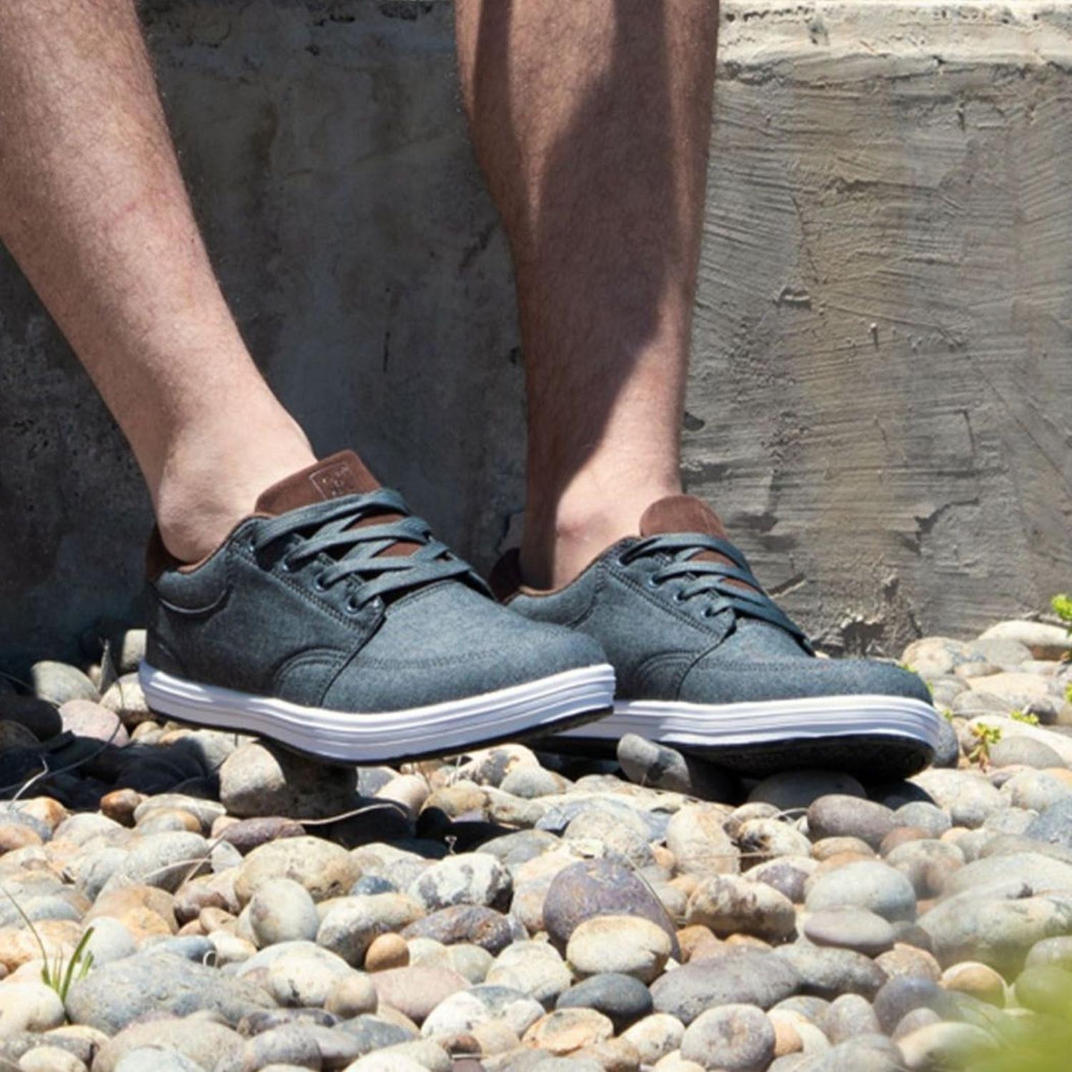 Zapatillas Hombre Textil Lander-0-23-Gris B-4