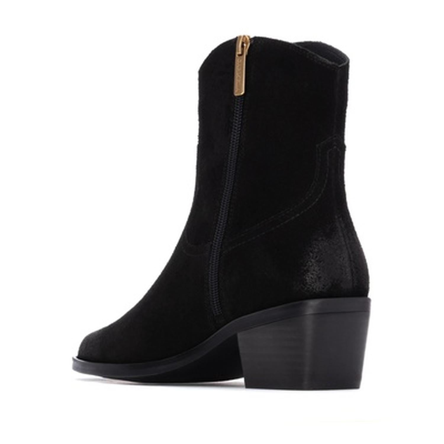 Botines Cuero Mujer Rossella-6-63 Negro Carmela-3