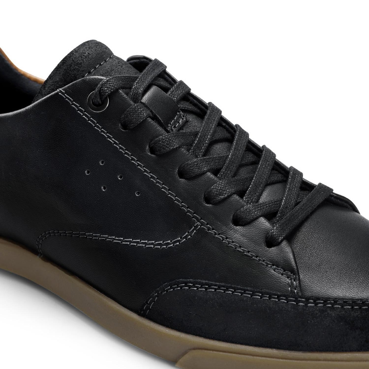 ZAPATILLAS HOMBRE CUERO GROMMET-0-15 NEGRO-4