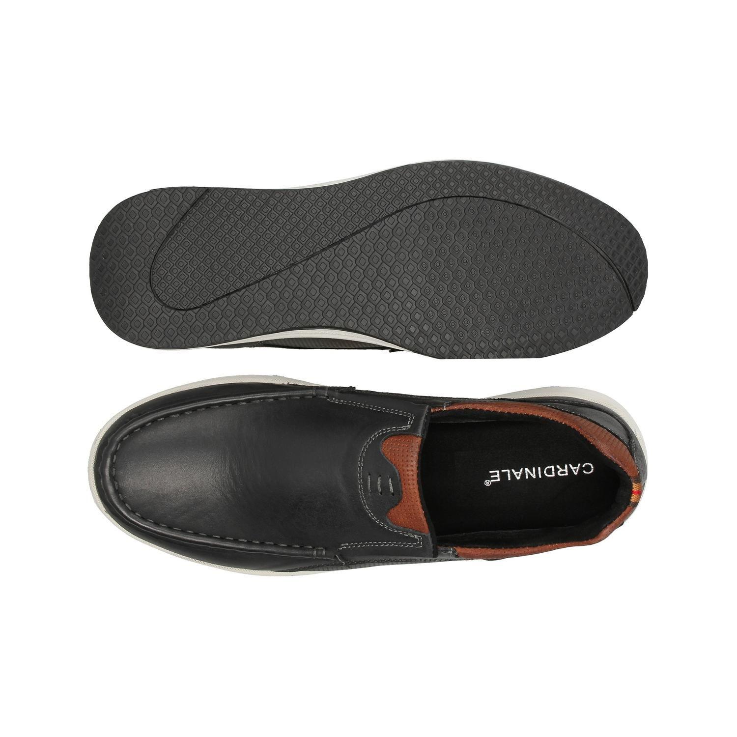 Zapatos Hombre Slip-On Cuero Alcala-3-36 Negro Cardinale-2