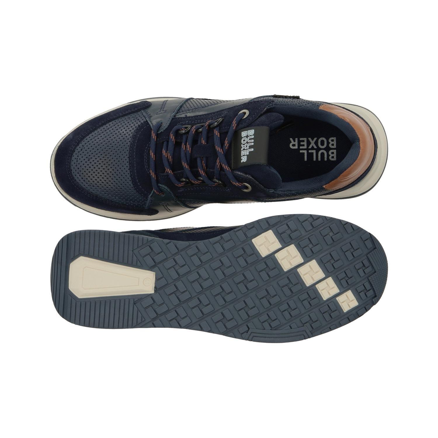 BULLBOXER ZAPATILLAS HOMBRE CUERO ASAPH-0-70 AZUL-2