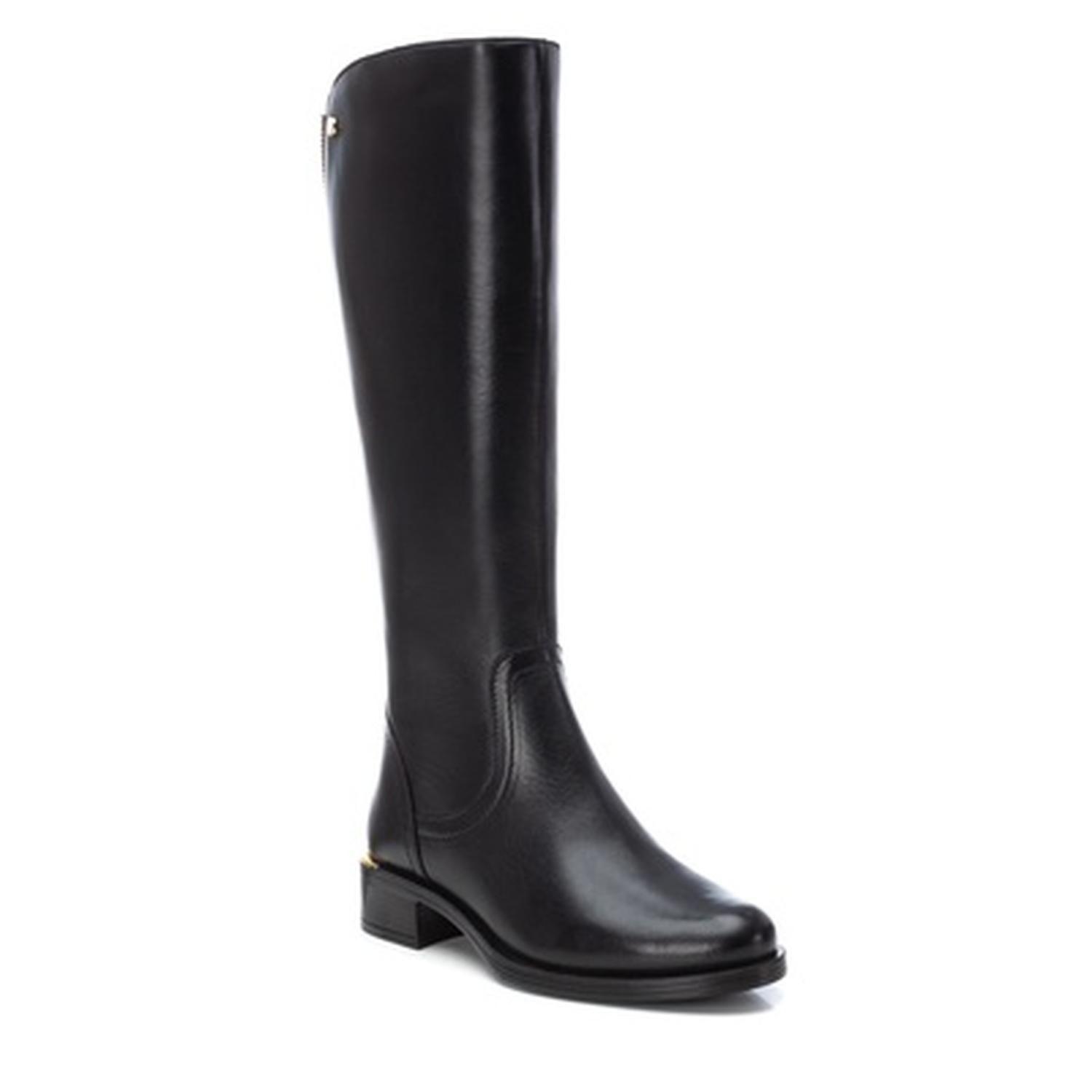 Botas Cuero Mujer Rhona-6-18 Negro Carmela-0