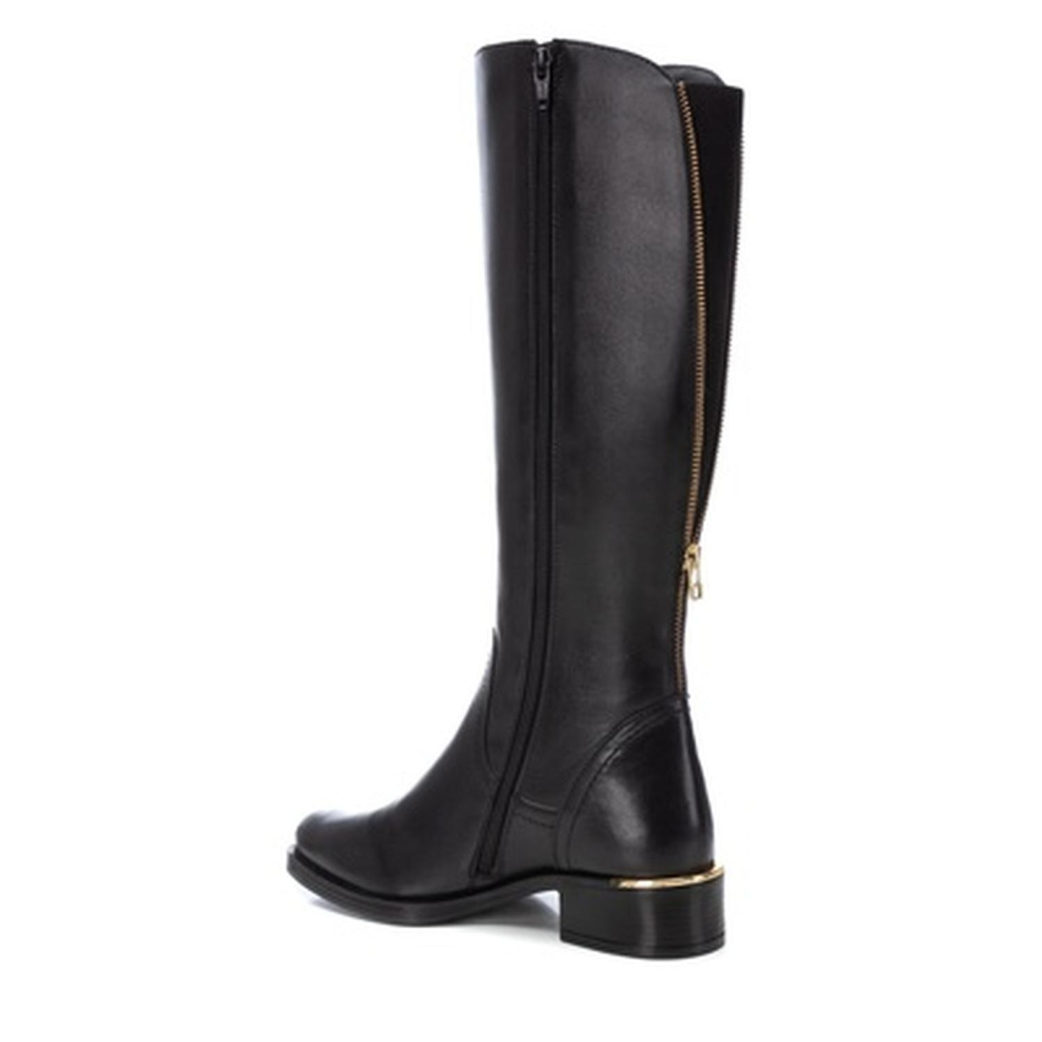 Botas Cuero Mujer Rhona-6-18 Negro Carmela-3
