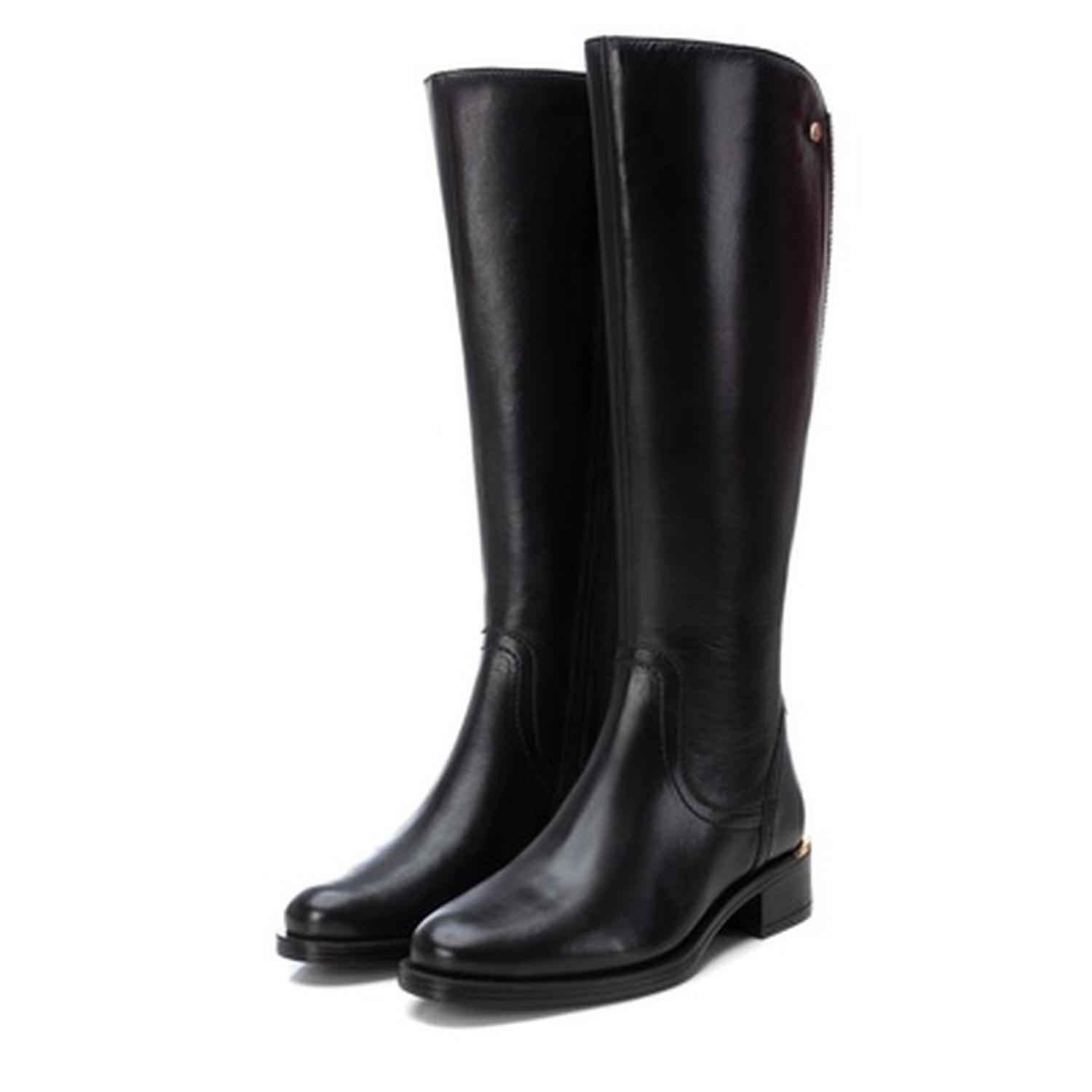 Botas Cuero Mujer Rhona-6-18 Negro Carmela-4