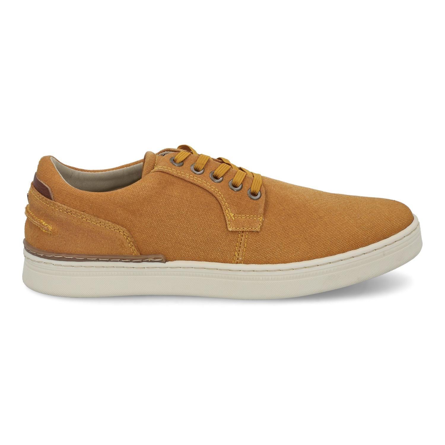 ZAPATILLAS HOMBRE TEXTIL CORDONES ESLASTICADOS BINN-0-82 AMARILLO-1