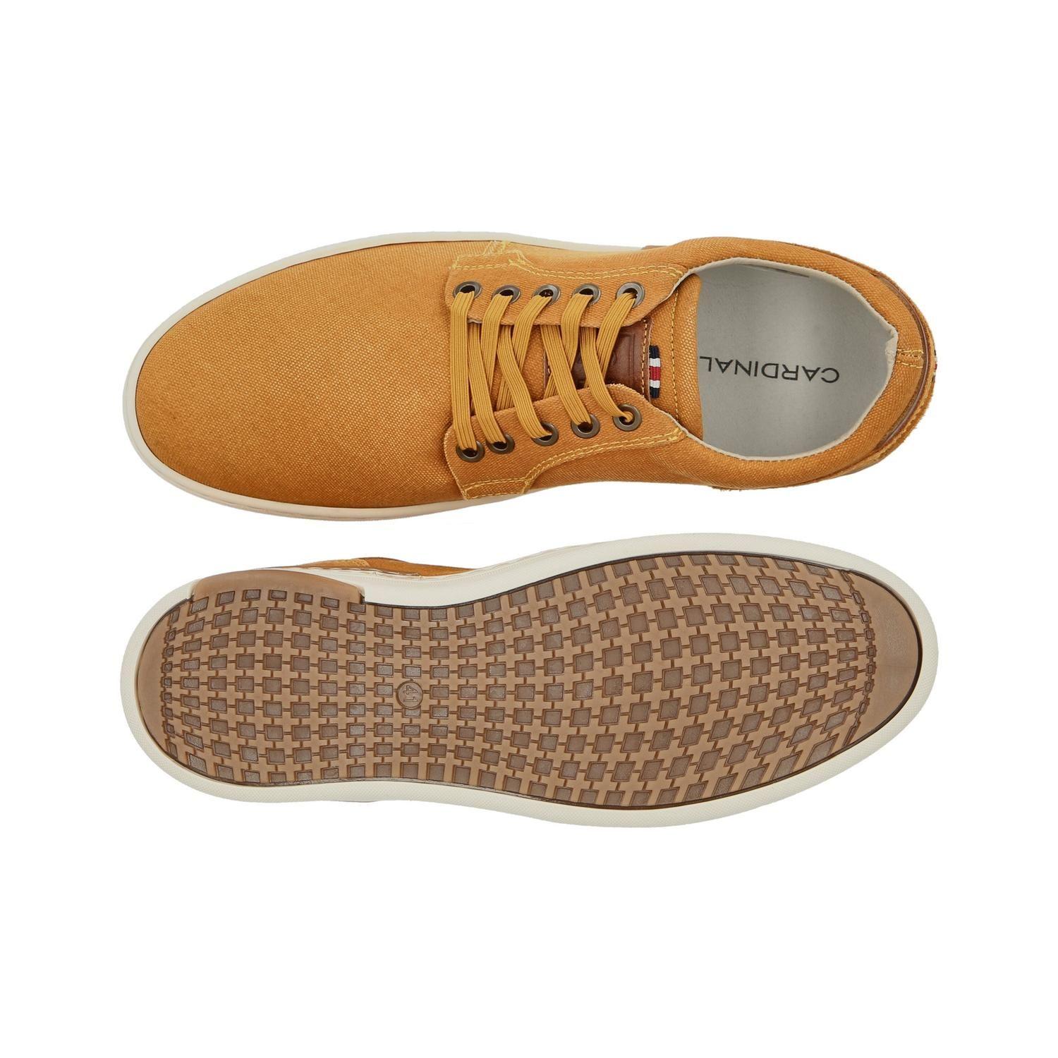 ZAPATILLAS HOMBRE TEXTIL CORDONES ESLASTICADOS BINN-0-82 AMARILLO-2