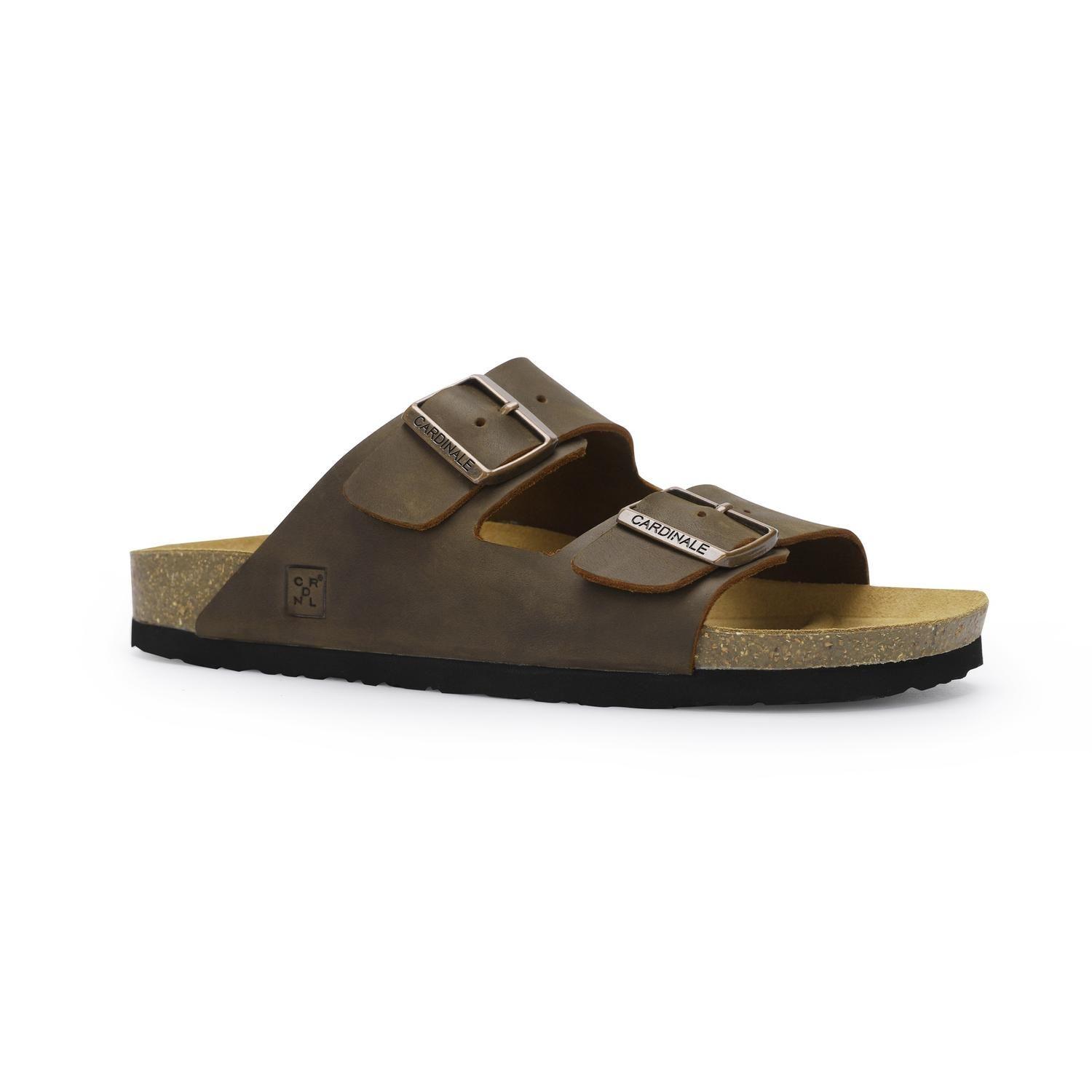 Sandalias Hombre Cuero Rostock-9-01 Café-0