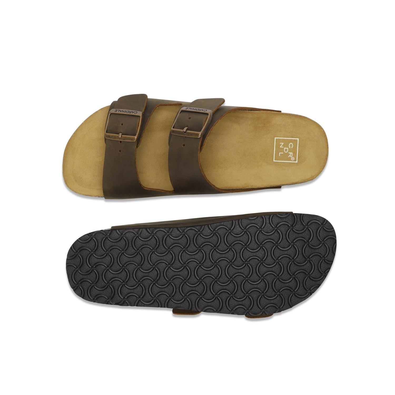 Sandalias Hombre Cuero Rostock-9-01 Café-2