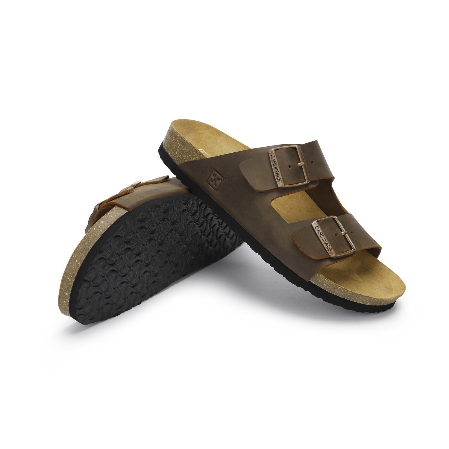 Sandalias Hombre Cuero Rostock-9-01 Café-5