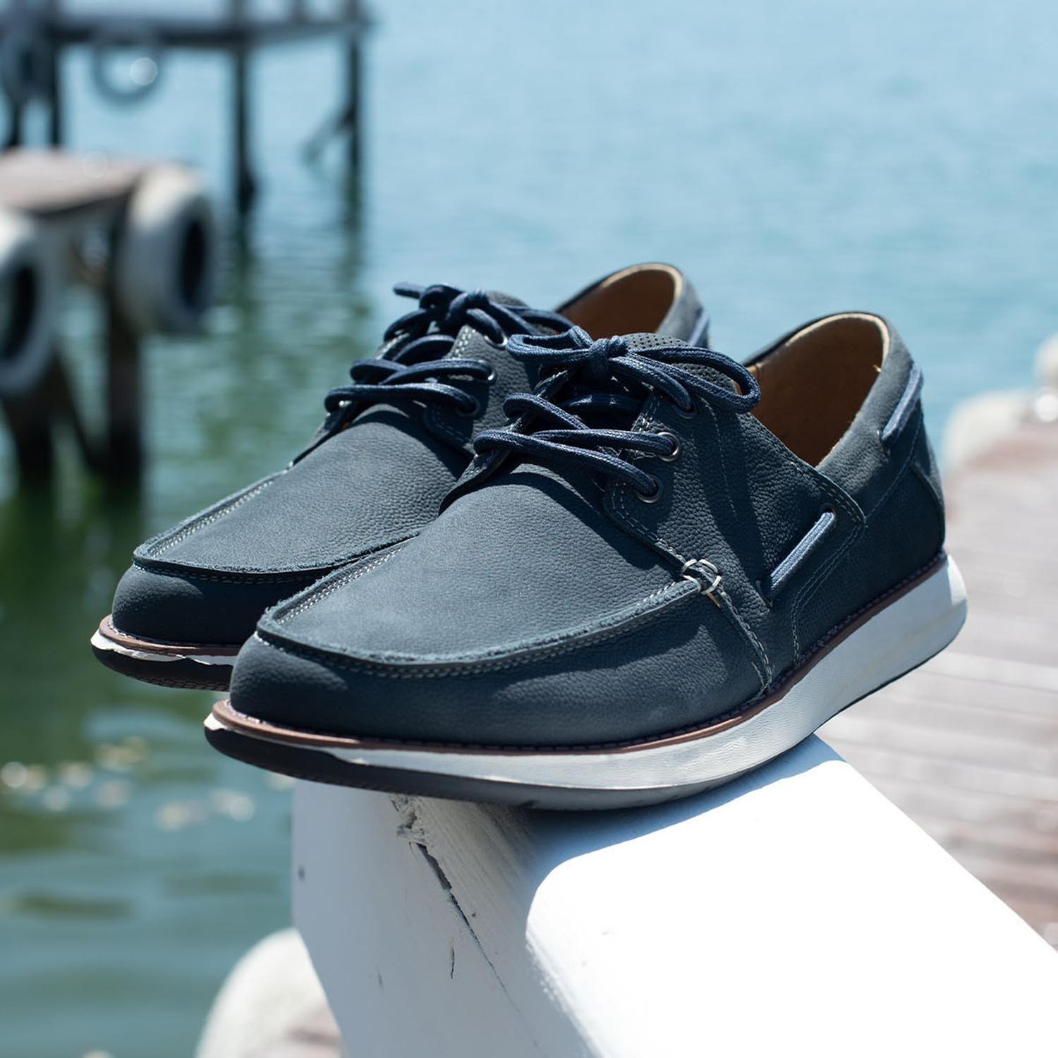 Zapatos Hombre Cuero Reston-0-04 Azul-3